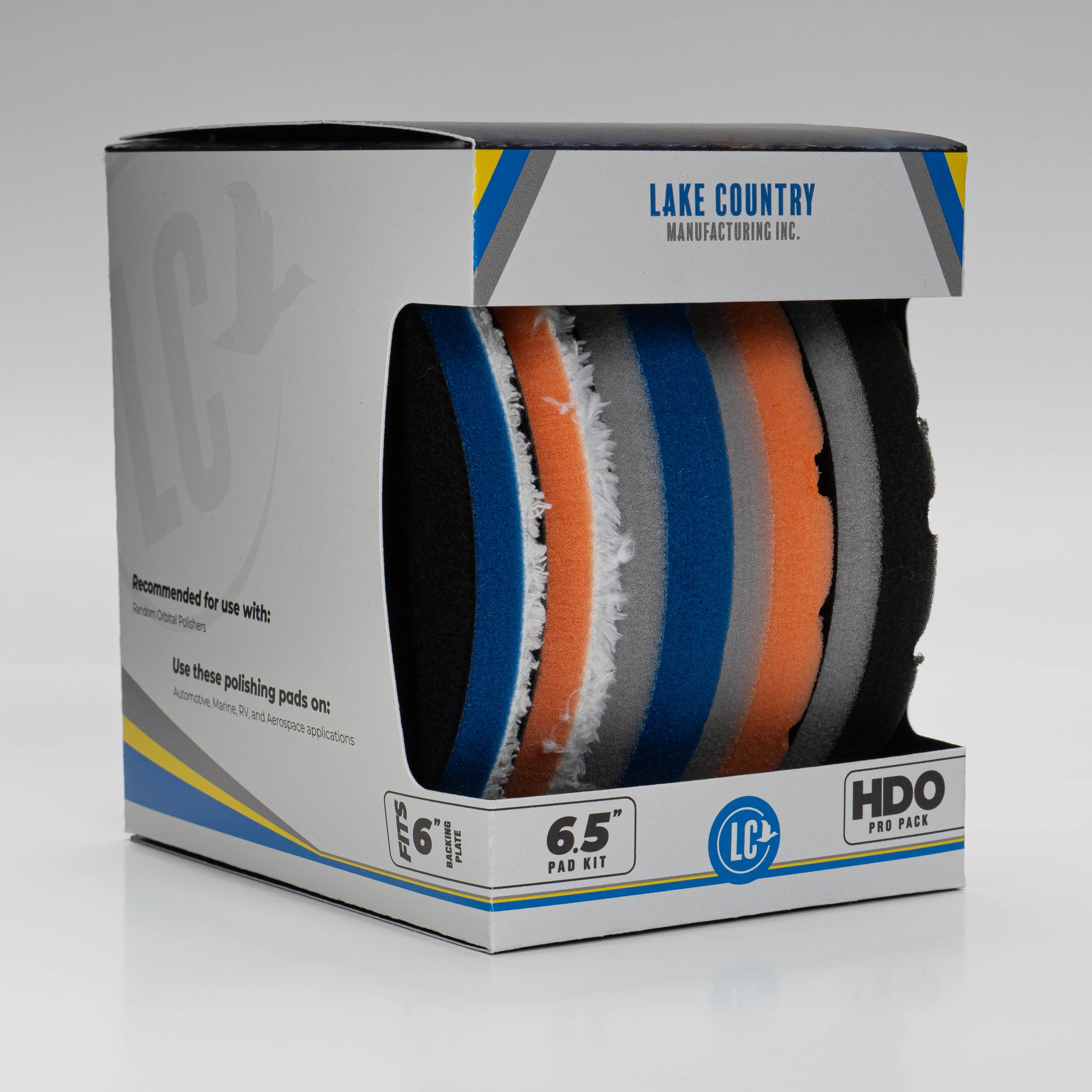 Hdo Foam And Microfiber Kit (5 Pads, 6.5   )- Complete Hdo Line-Up In One Box. Cutting, Polishing And Finishing Foams And Also C