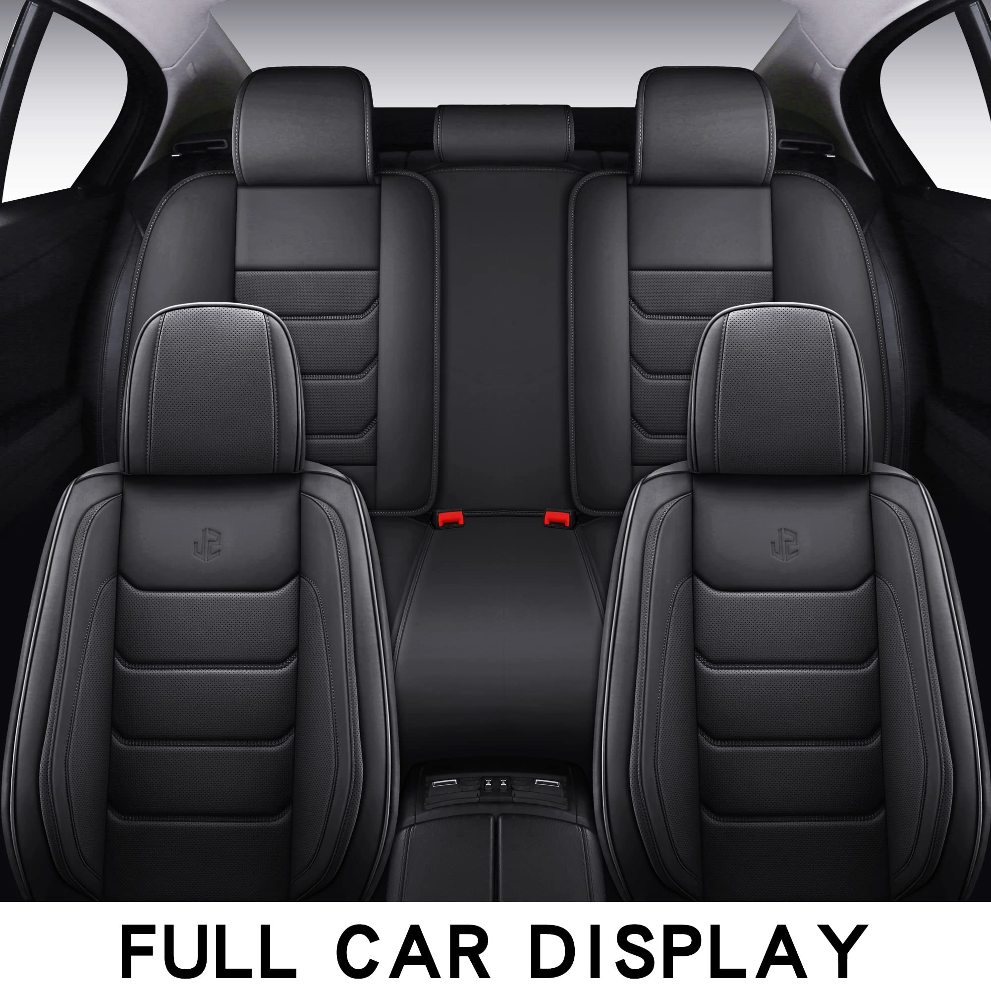 Isen-Coverauto Full Coverage Faux Leather Car Seat Covers Universal Fit For Most Cars,Trucks,Sedans And Suvs With Waterproof Lea
