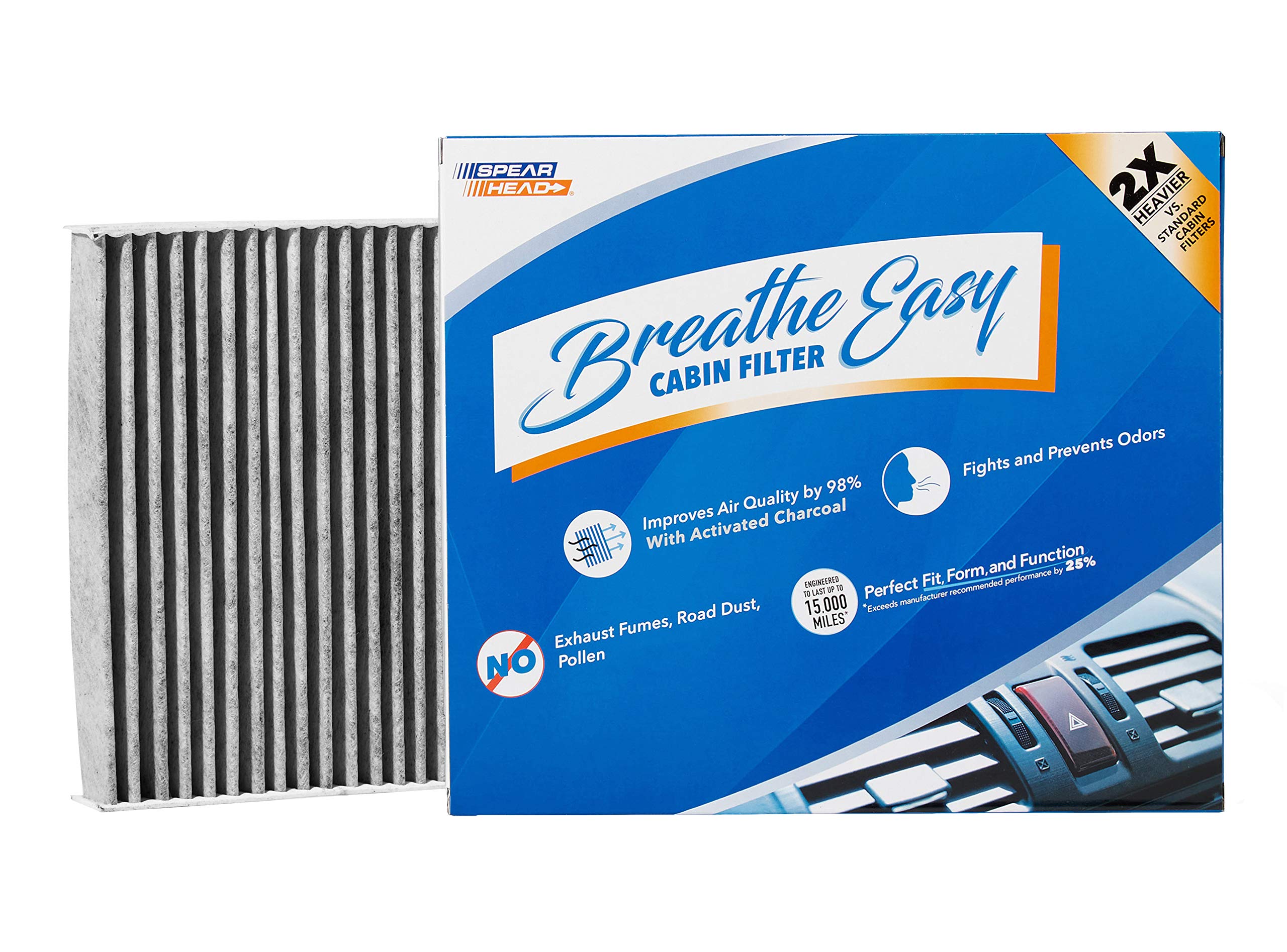 Spearhead Odor Defense Breathe Easy Ac & Heater Cabin Filter | Fits 07-08 Fit, 13-16 Fr-S, 13-20/22-24 Brz, 17-20 86, 22-24 Gr86