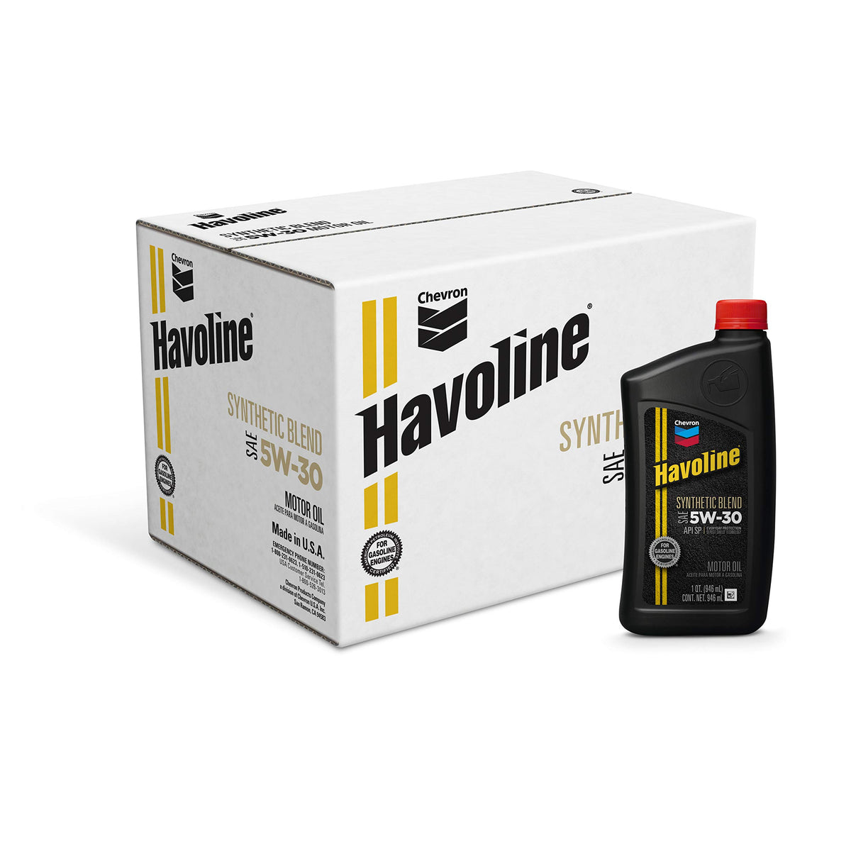 Havoline (223394481-12Pk 5W-30 Motor Oil - 1 Qt. (Pack Of 12)