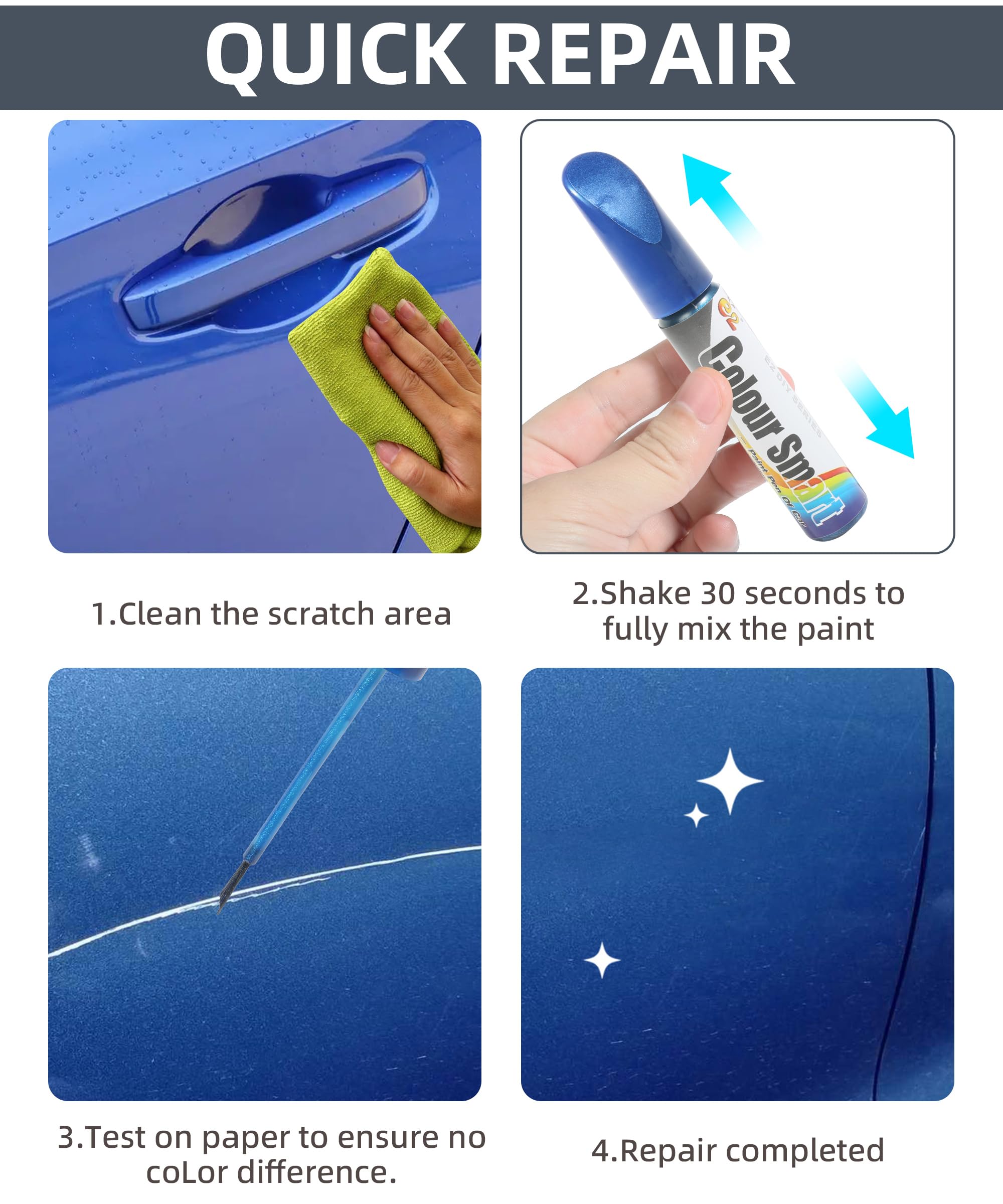 Vargtr Touch Up Paint Pen For Cars,Car Scratch Repair Pen,Car Accessories Car Touch Up Fill Paint Pen,Car Remover Scratch Paint