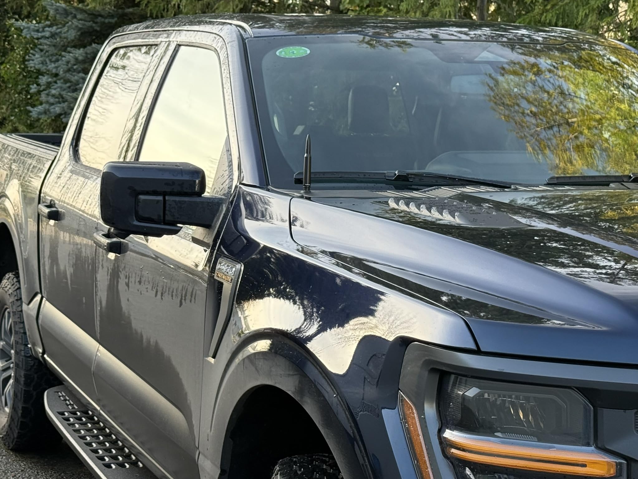 Cravenspeed Bullet Style Stubby Antenna Compatible With Ford F-150 1997-2024 | 5.4 Inches | Short Antenna Replacement | Made In