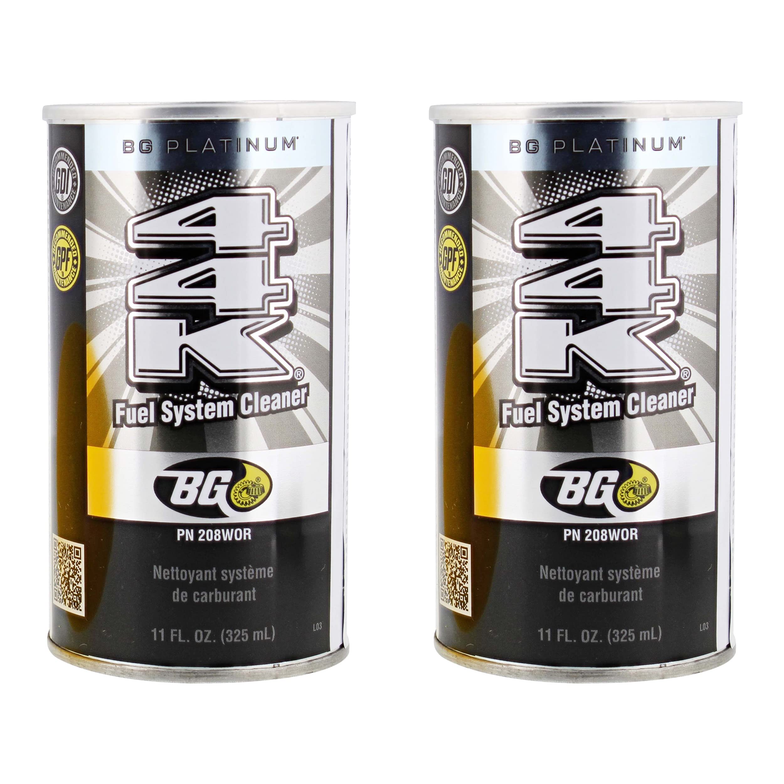 2 Pack Bg 44K Fuel System Cleaner Power Enhancer 11 Oz Cans
