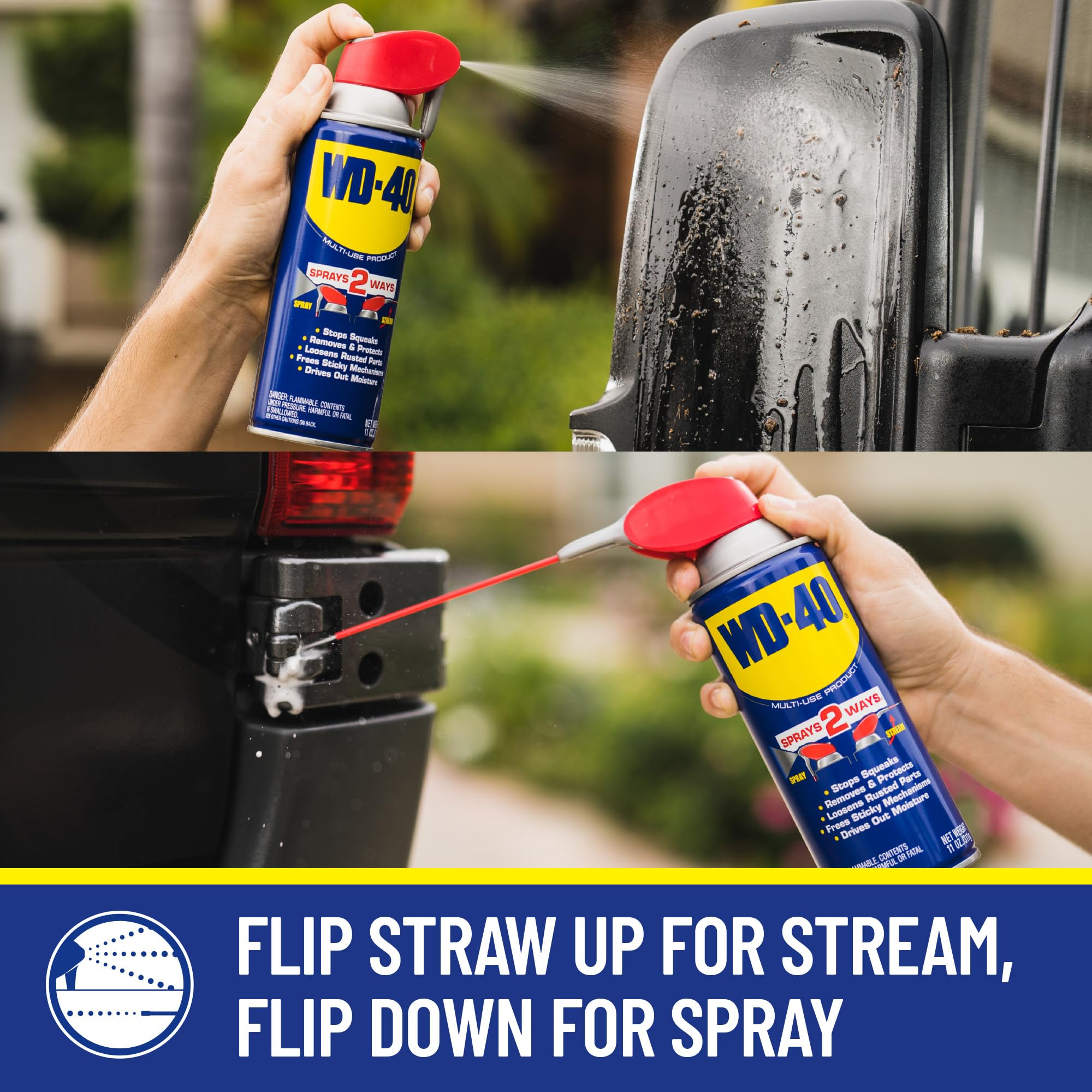 Wd-40 Original Formula, Multi-Use Product With Smart Straw Sprays 2 Ways,12 Ozs, 3-Pack, 12 Oz