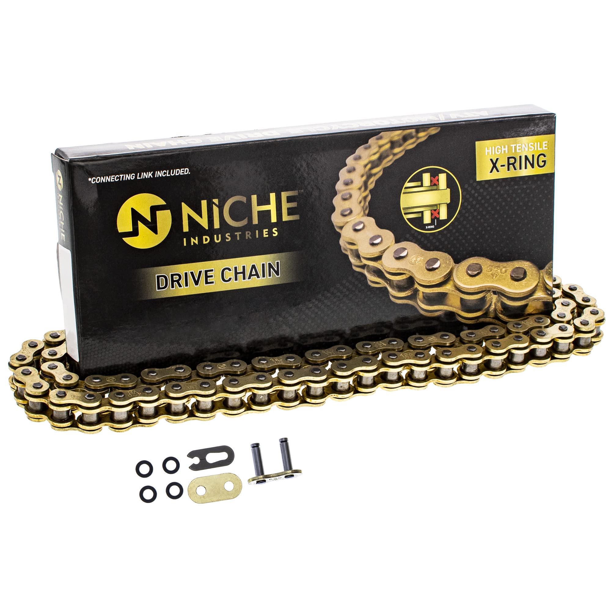 Niche Gold 420 X-Ring Chain 88 Links With Connecting Master Link