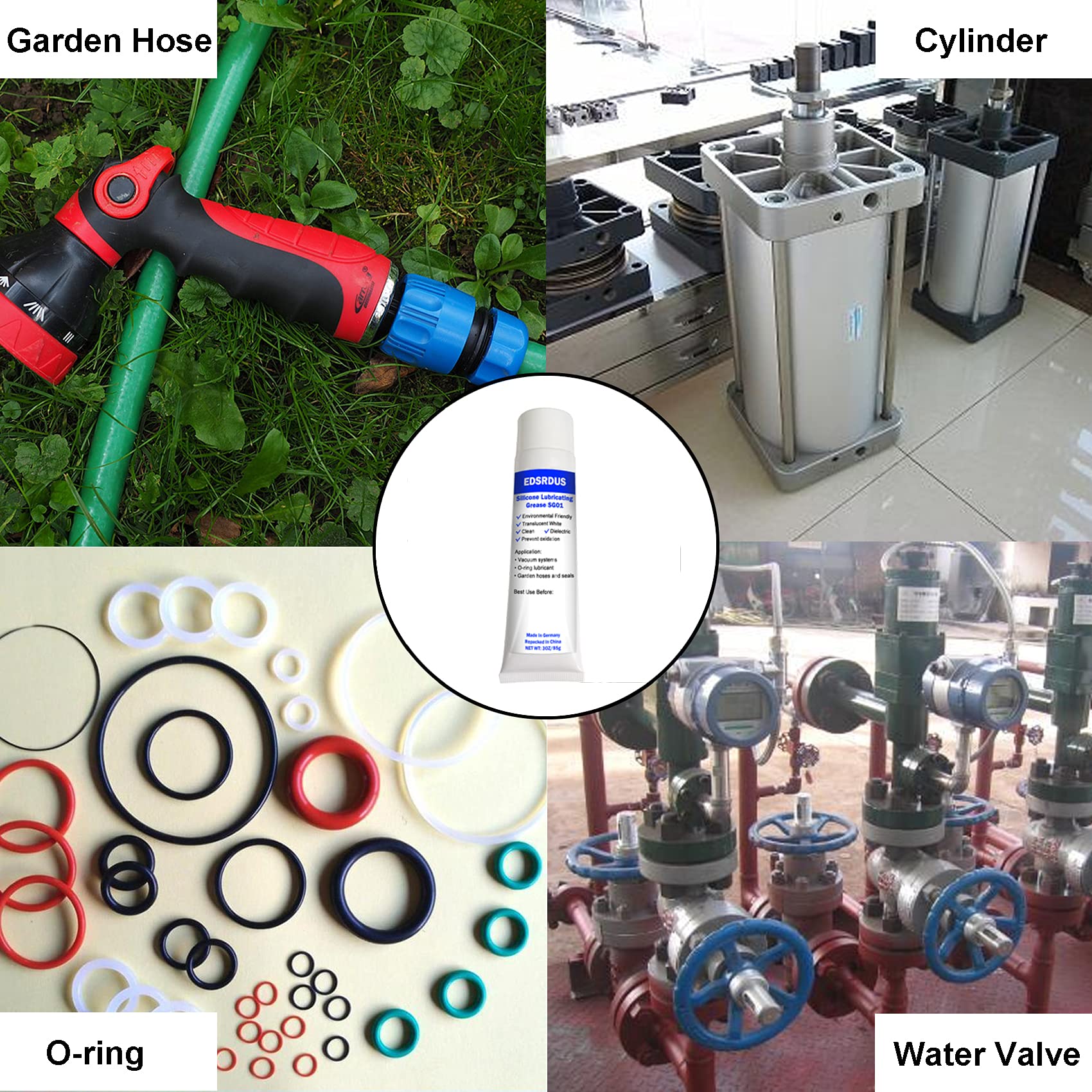 Edsrdus Sg01 Silicone High-Dielectric Grease For Electrical Connectors Valve Waterproof Insulation O-Ring Lubricant 3Oz(85G)