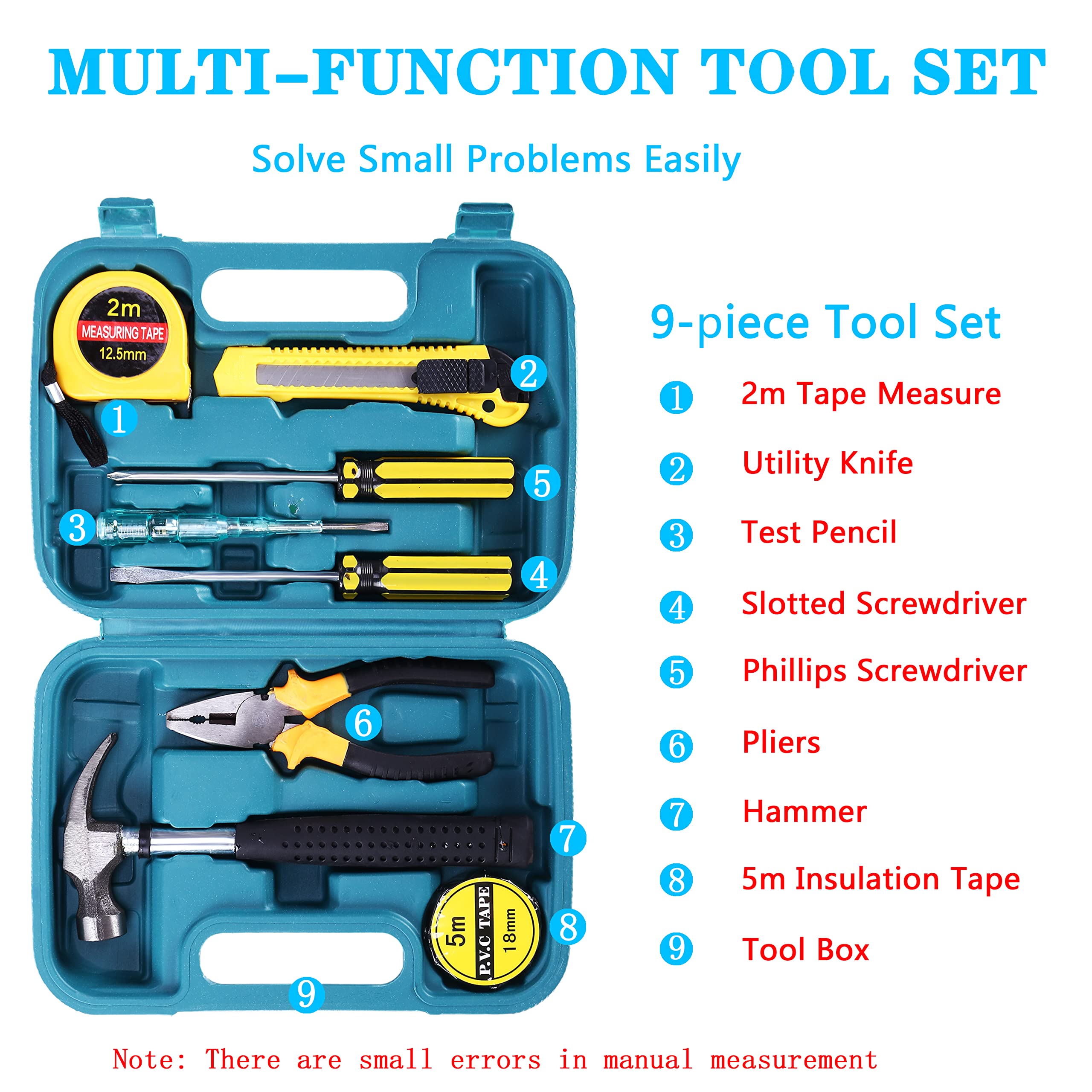 Lianxin Roadside Assistance Emergency Kit - Car Emergency Kit With Jumper Cables (Upgraded) Emergency Roadside Kit For Car 142 P