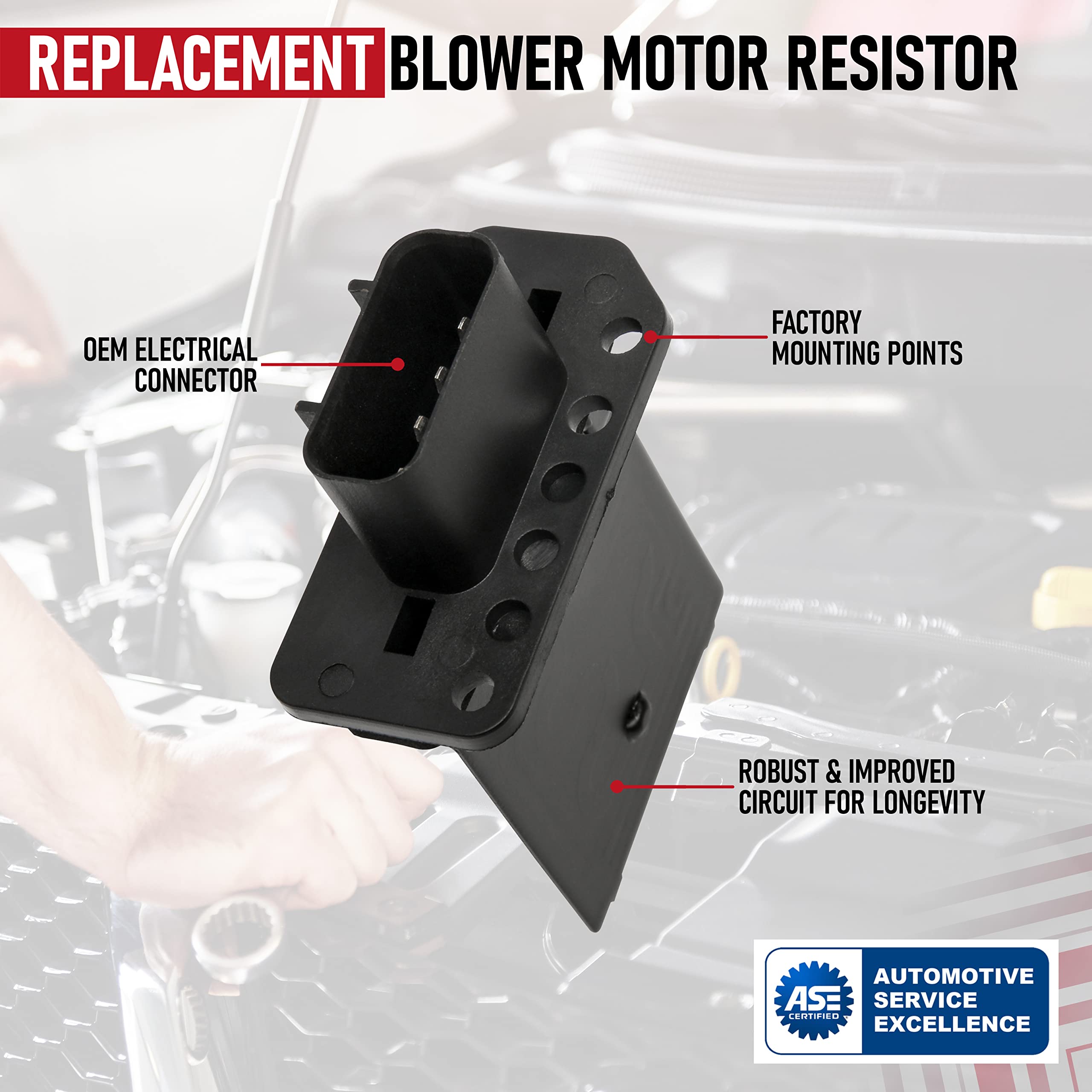Hvac Blower Motor Resistor - Compatible With Nissan Vehicles - Armada, Frontier, Pathfinder, Quest, Titan, Xterra - Replaces 271