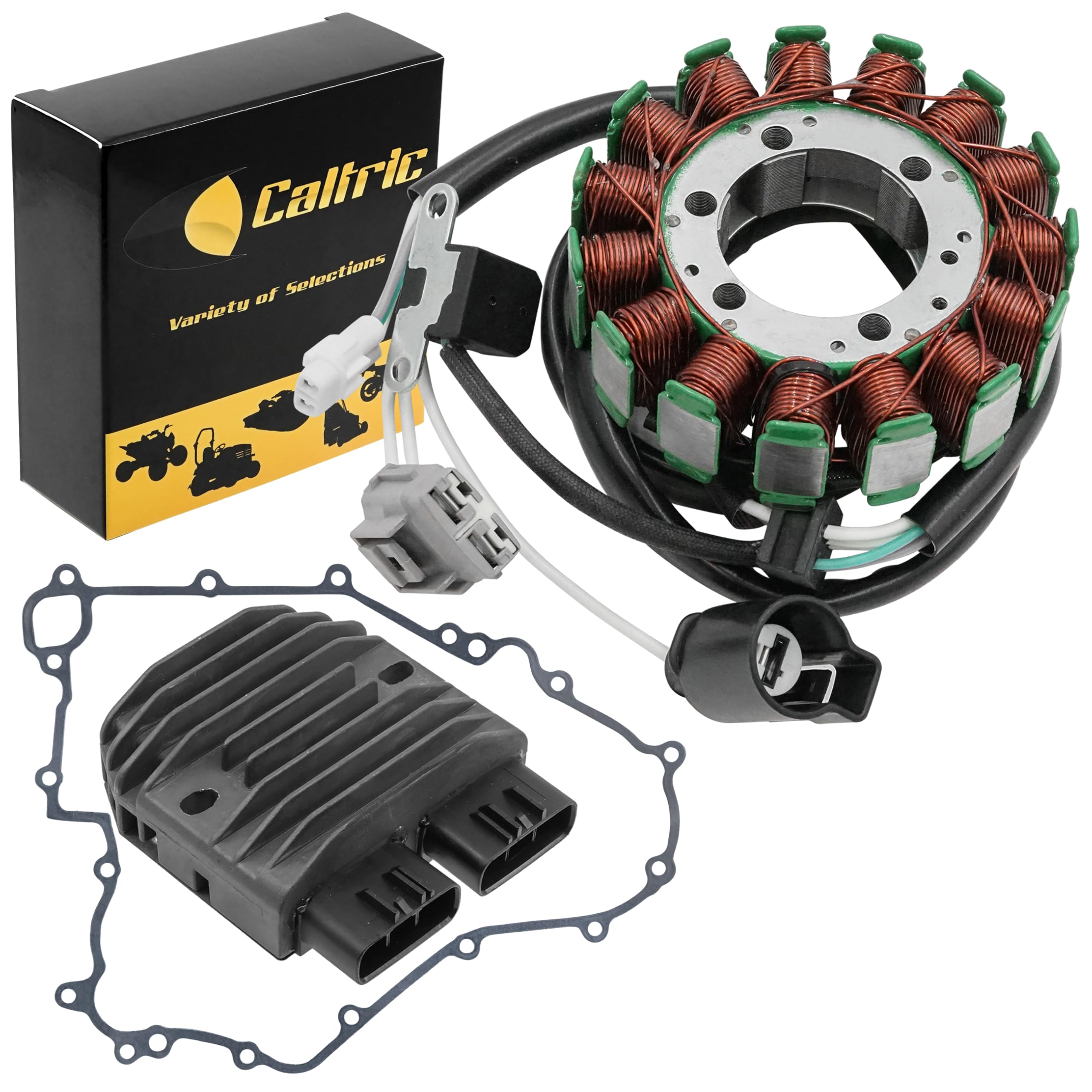 Caltric Stator Regulator Rectifier Gasket Compatible with Kawasaki Teryx 4 750 Krt750A B C D 2012-2013