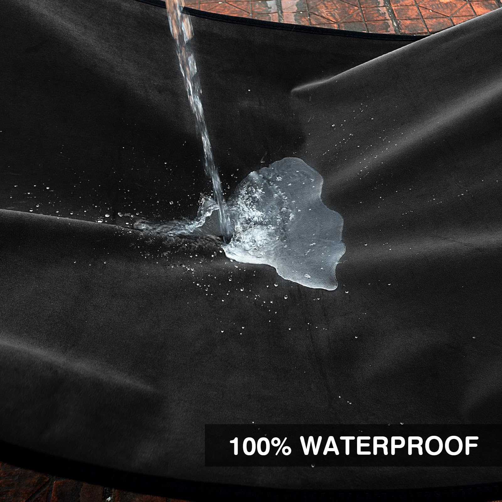 Leader Accessories Velvet Waterproof Car Seat Cover Black Anti-Slip For Gym Workout, Running, Swimming, Beach And Hiking, Univer