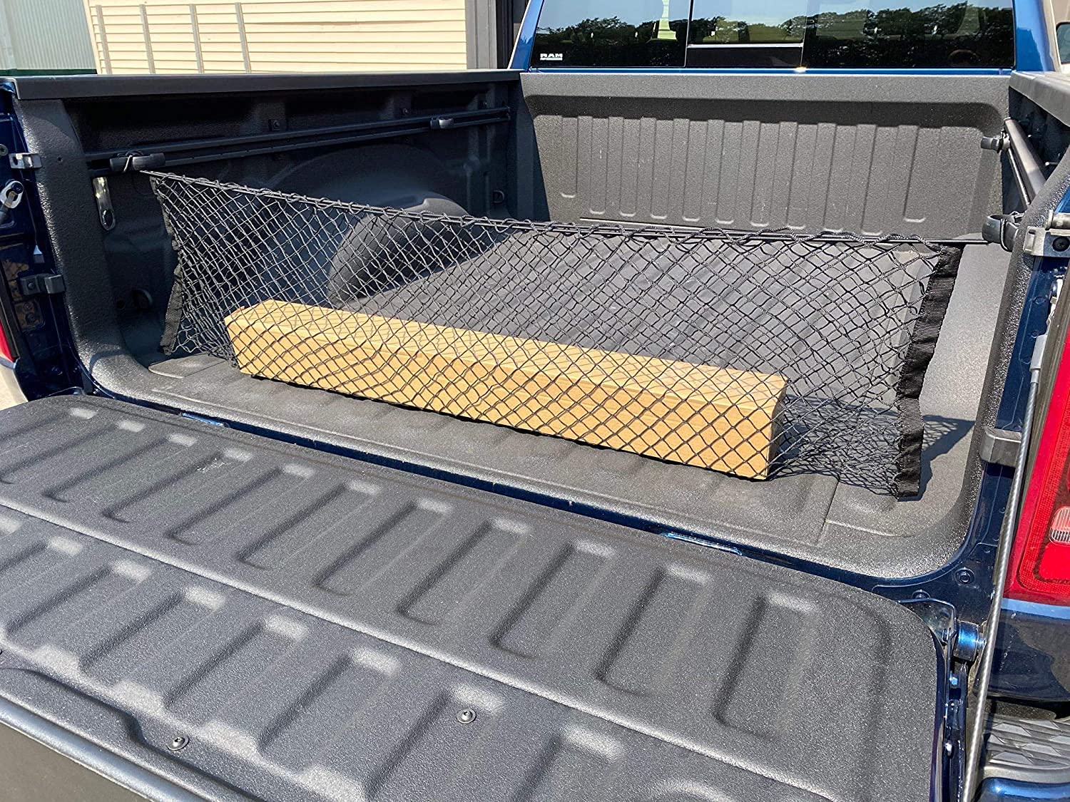Truck Bed Envelope Style Trunk Mesh Cargo Net for Dodge Ram 1500 2019-2024 - Car Accessories - Premium Truck Bed Organizer - Car