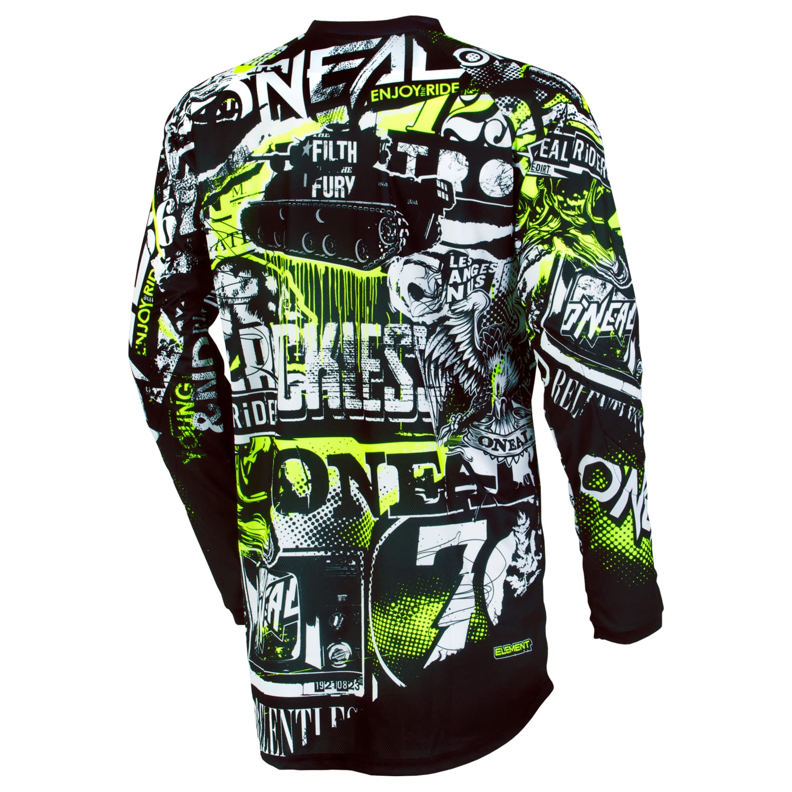 Oneal 2020 Element Attack Jersey - Black/Hi-Viz - Large