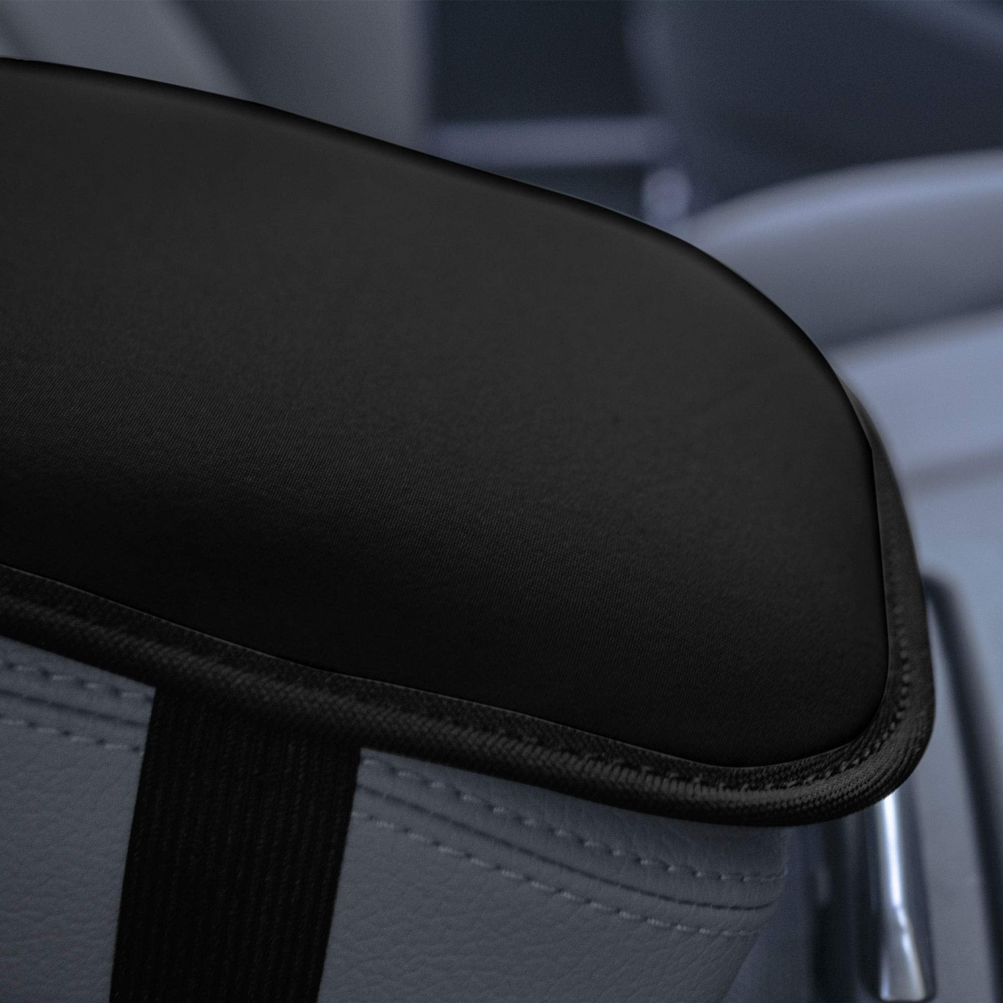 FH Group Water-Resistant Neosupreme Center Console Armrest Cushion Cover Protector with Gift- Universal Fit for Cars Trucks and SUVs (Black) FH1053