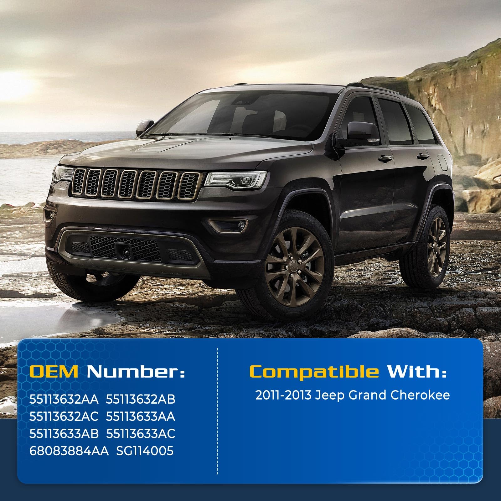 Arana Rear Trunk Hatch Struts For 2011-2013 Jeep Grand Cherokee, Liftgate Shocks Tailgate Lift Support Fits 2011-2013 Cherokee W