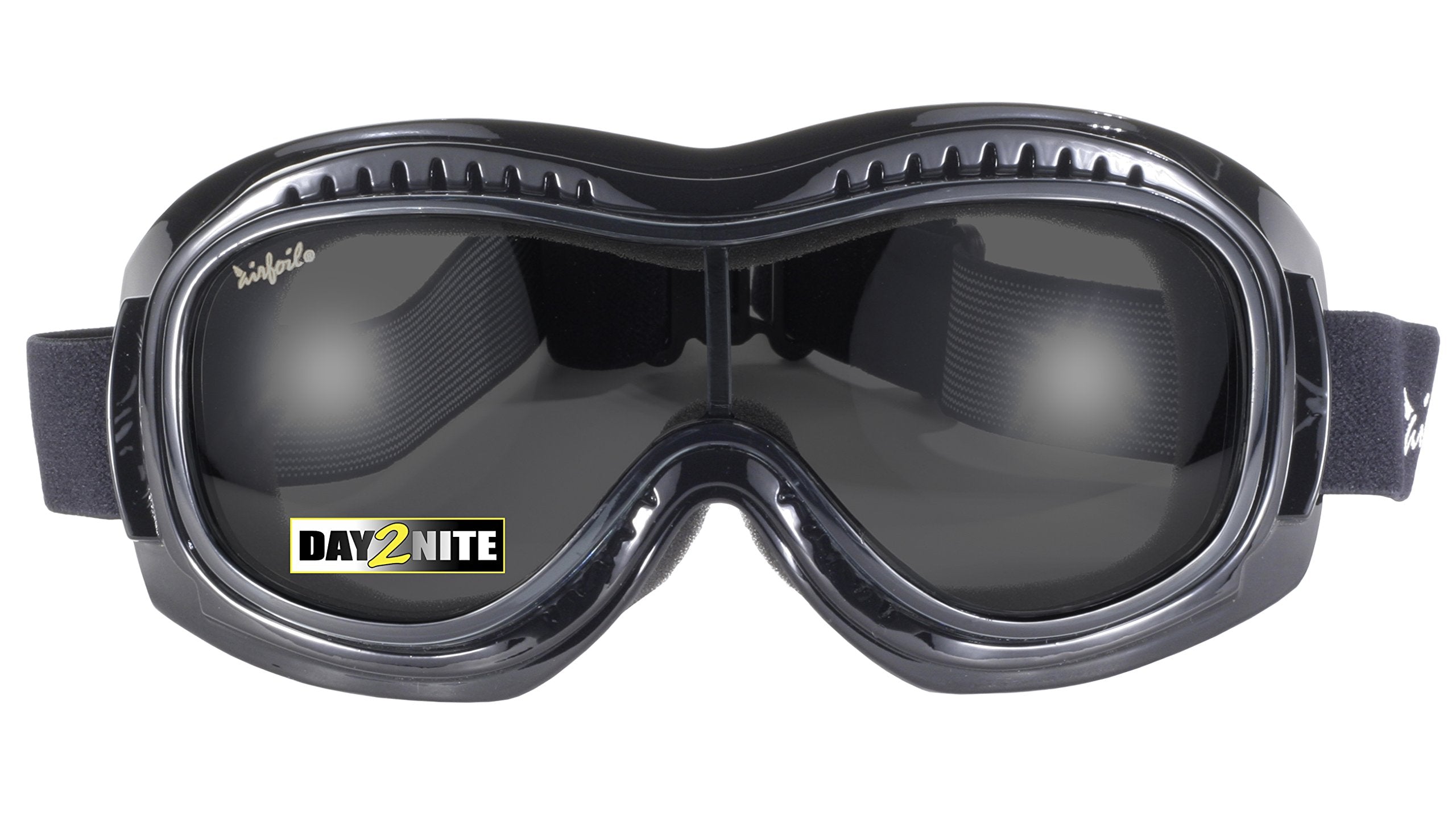 Pacific Coast Airfoil Padded 'Fit Over Glasses' Riding Goggles (Black Frame/Grey Photochromatic)