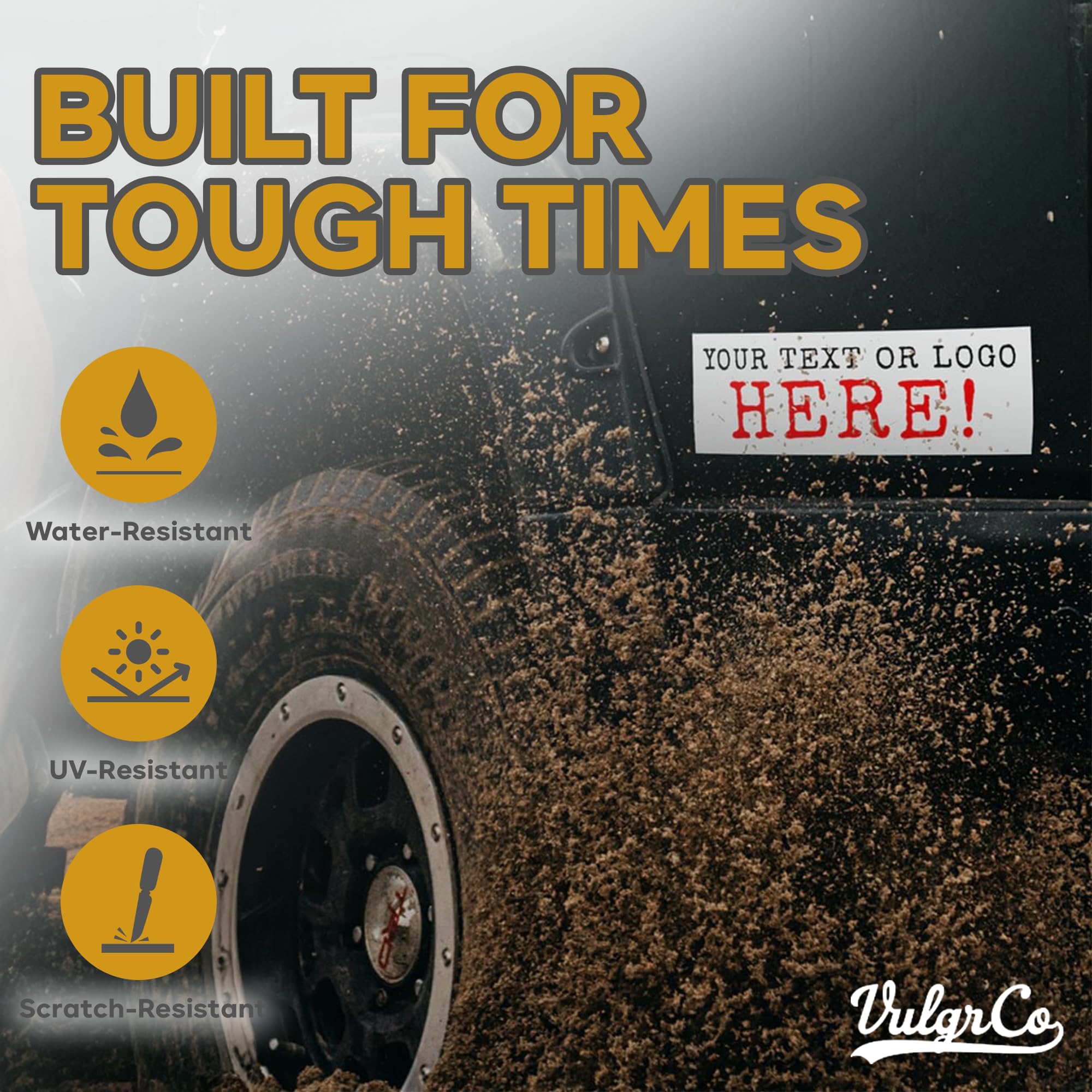 Vulgrco Custom Bumper Stickers For Cars, Weatherproof Vinyl Stickers For Cars, Trucks & Suvs, Design Your Own Personalized Bumpe