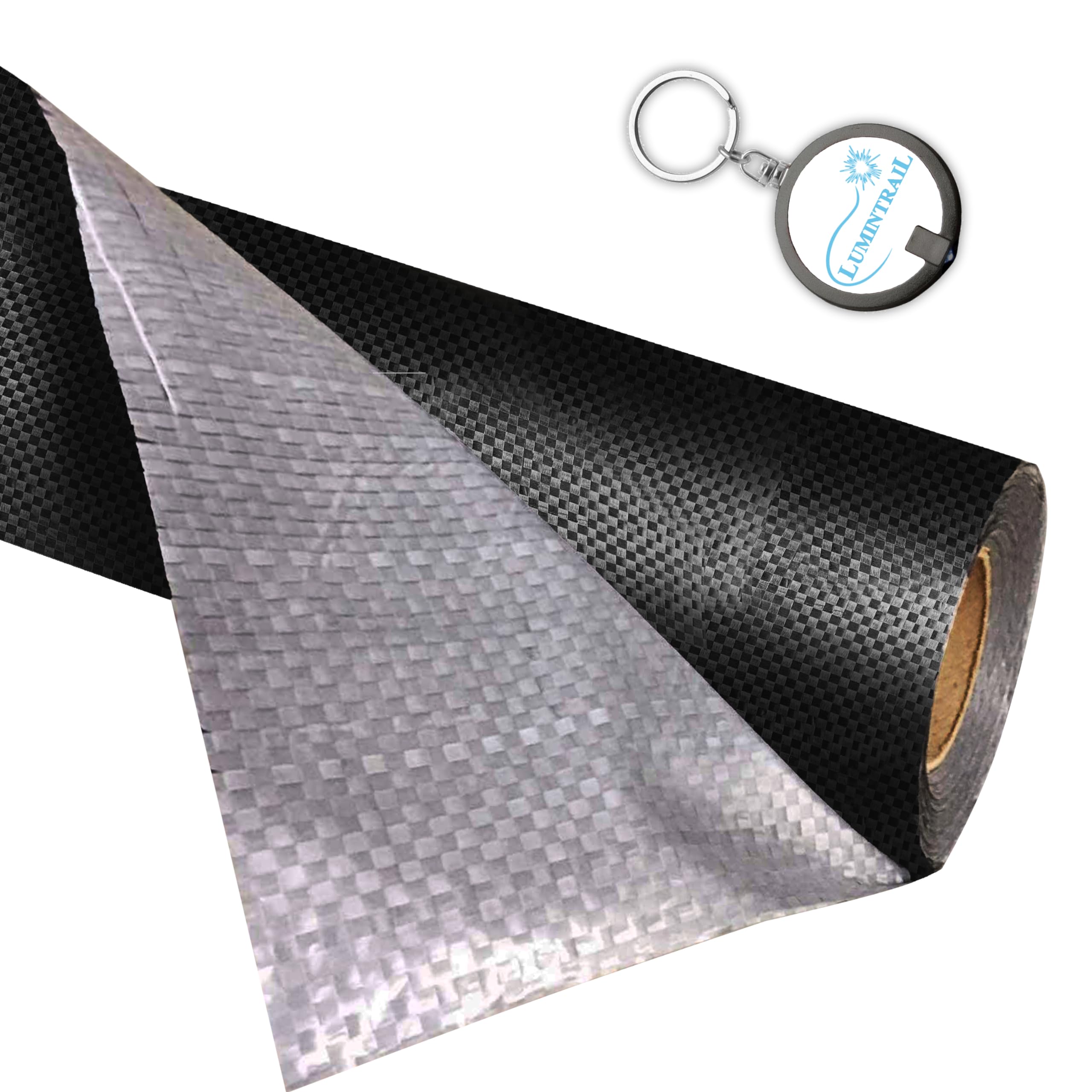 Lumintrail Mobile Flex Bottom Board Mobile Home Underbelly Wrap Repair | 48" X 14Ft | Durable Polyethylene Vapor Barrier For Mobile Home, Rv, Trailers, Campers | With A Keychain Light