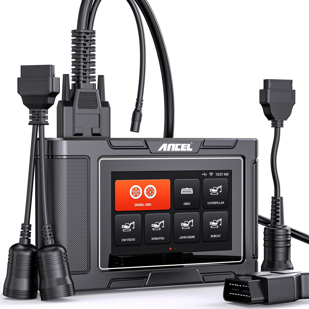 Ancel Hd3600 Heavy Equipment Diagnostic Tool With Dpf Regen, Full System Heavy Duty Truck Scanner Machinery Scan Tool Diesel Cod