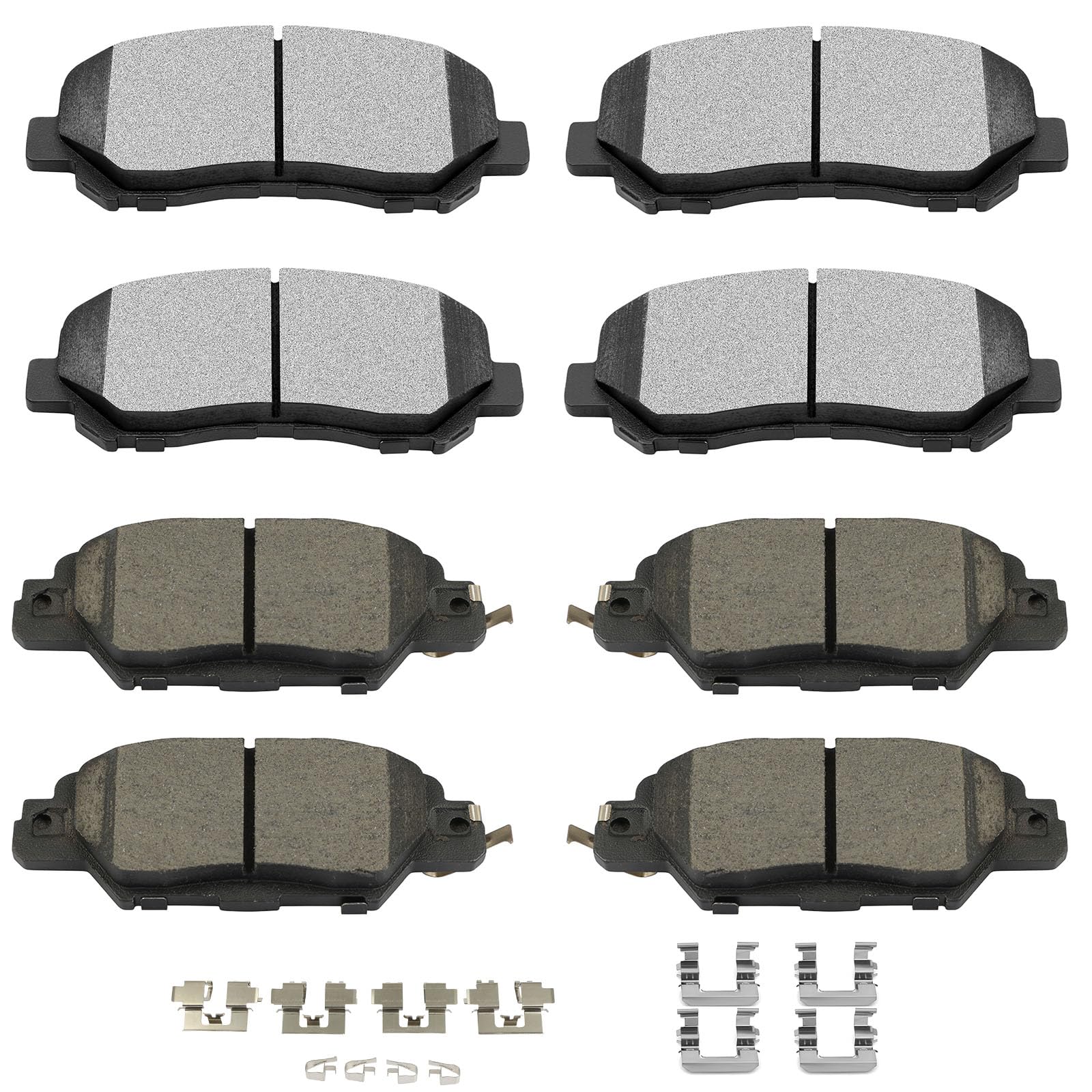 Scitoo D1623 D1846 Ceramic Brake Pads Sets Front & Rear W/Hardware Replacement For Mazda For Cx-5 2016 2017 2018 2019 2020 2021