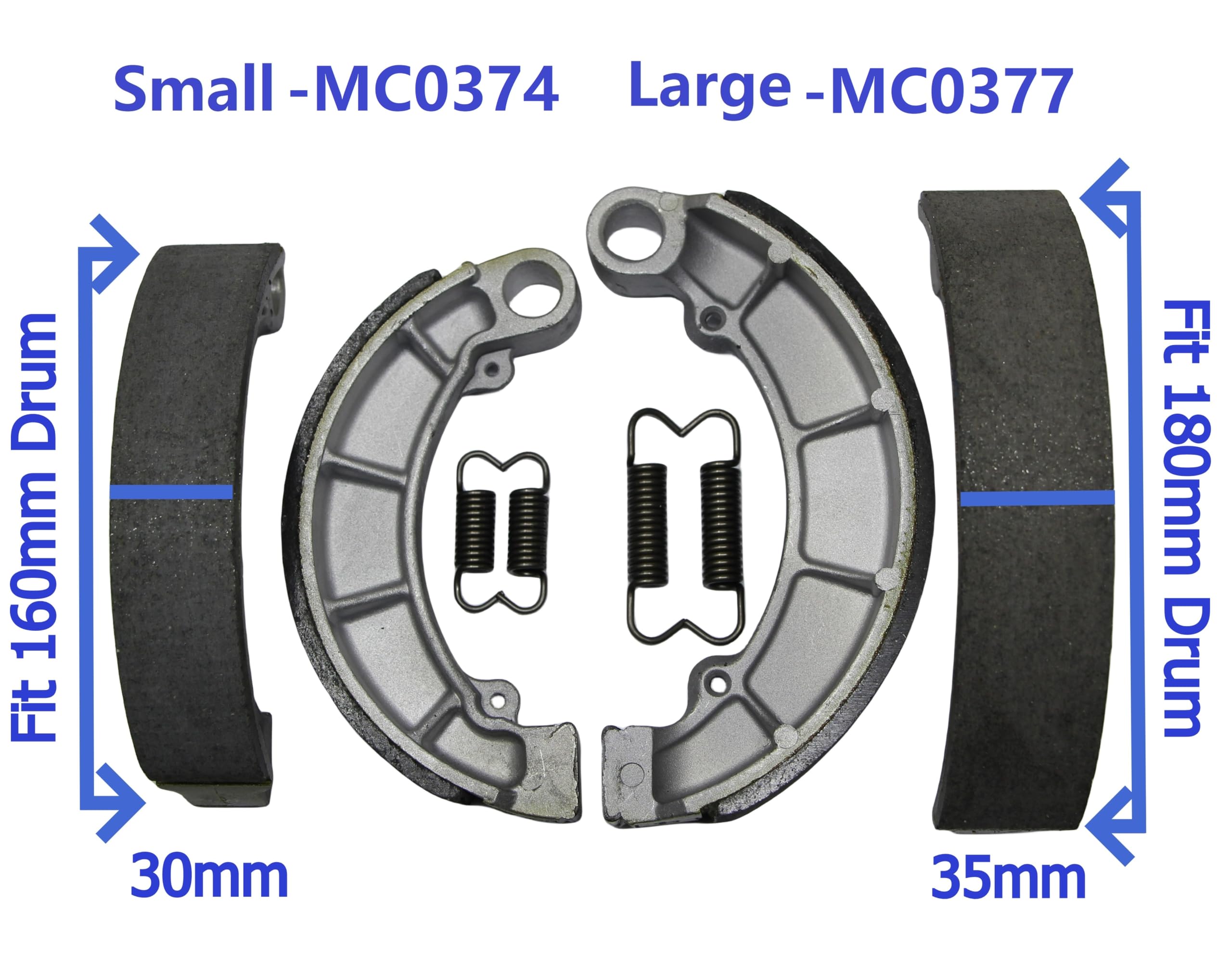 Master Chen Rear Brake Shoes Pads For Honda Trx 350 400 420 450 500 Fourtrax Foreman Rancher Mc0374