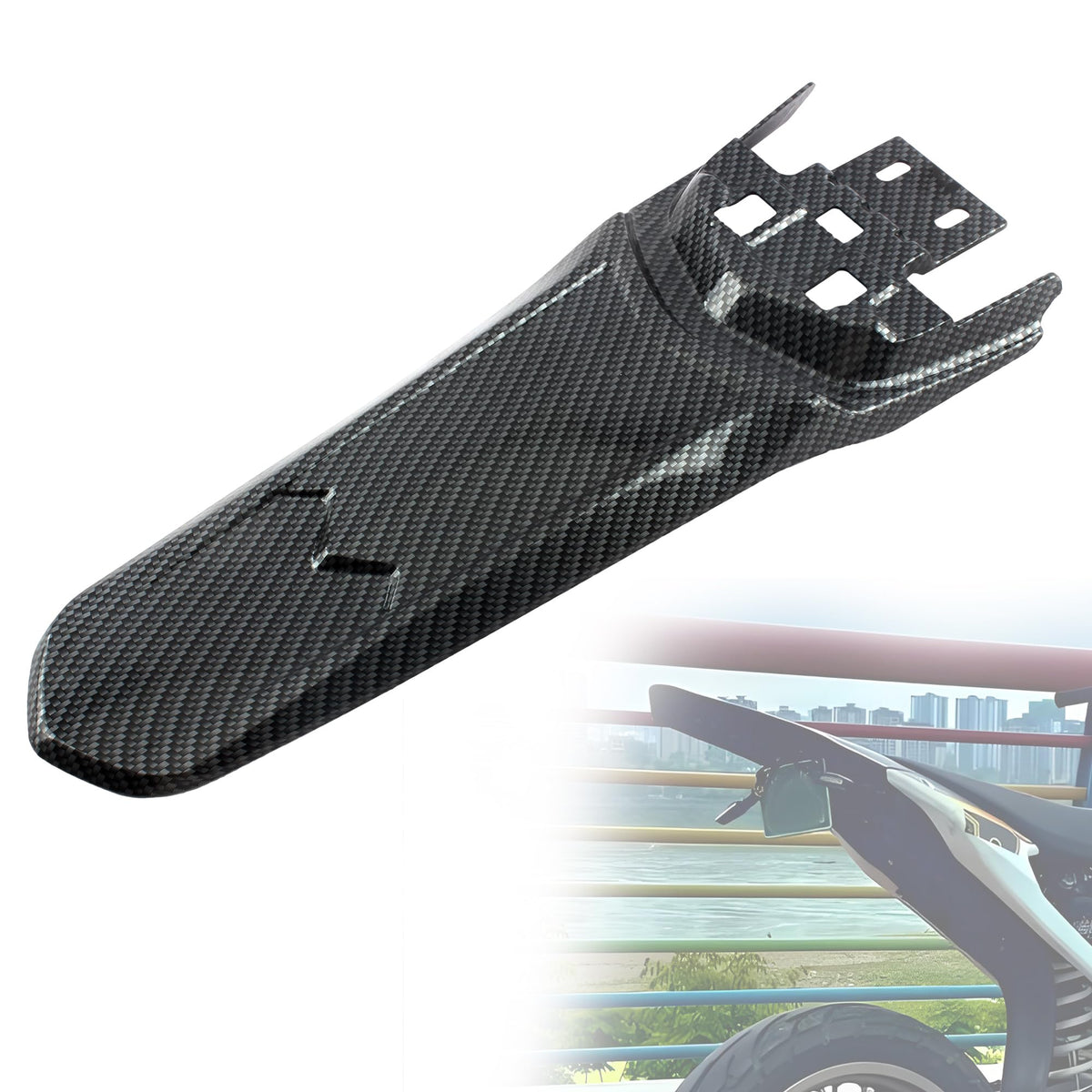 ABCERRSI Back Extended Longer Rear Fender FIt,Dirt Bike Mudguard Tail Fender Gua WBCARB0CC2CB6LL