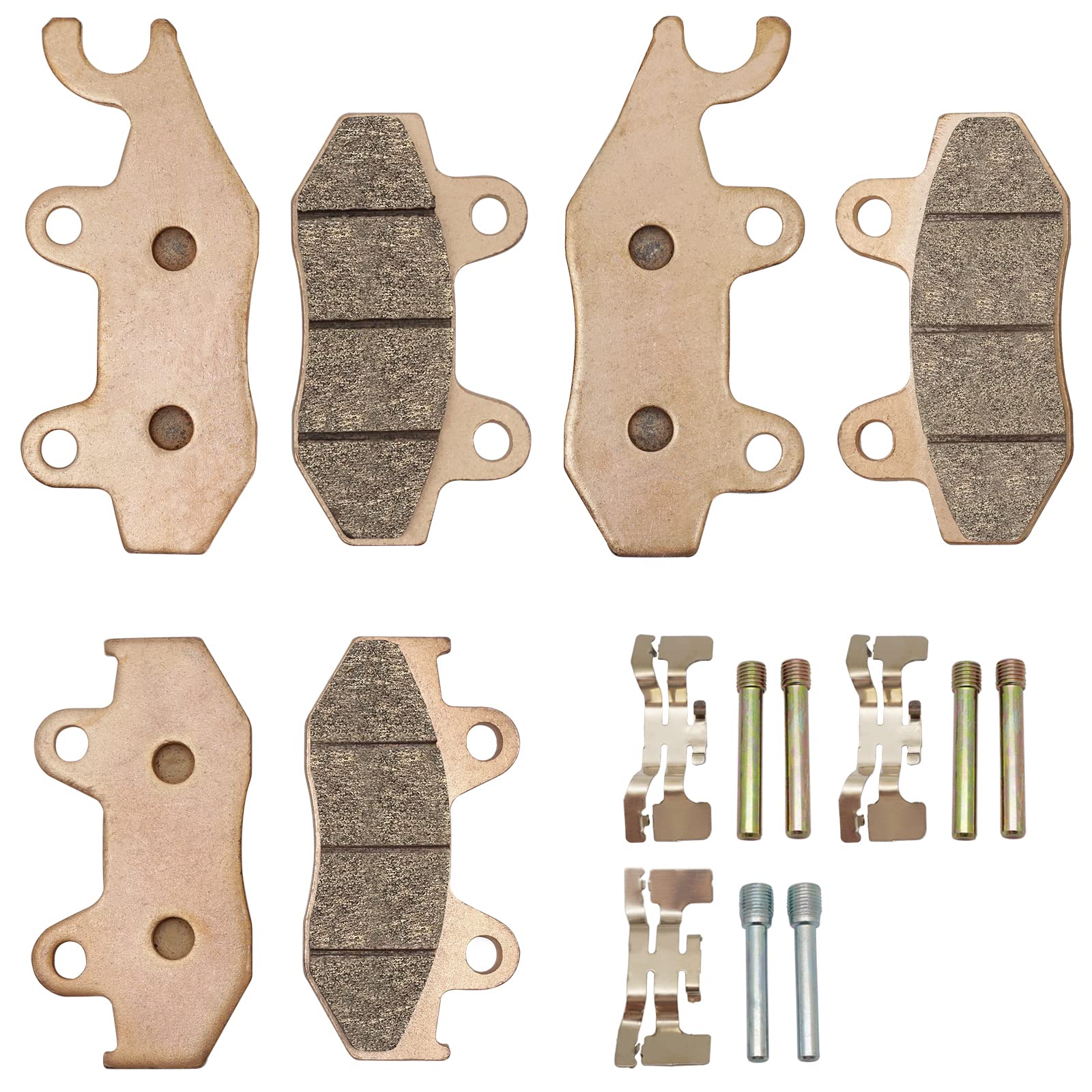Front Rear Brake Pads Sintered for Yamaha YFZ450 YFZ450R YFZ450X Raptor 700 700R, OEM# 5TG-W0045-20-00 5TG-W0045-30-00 5TG-W0046