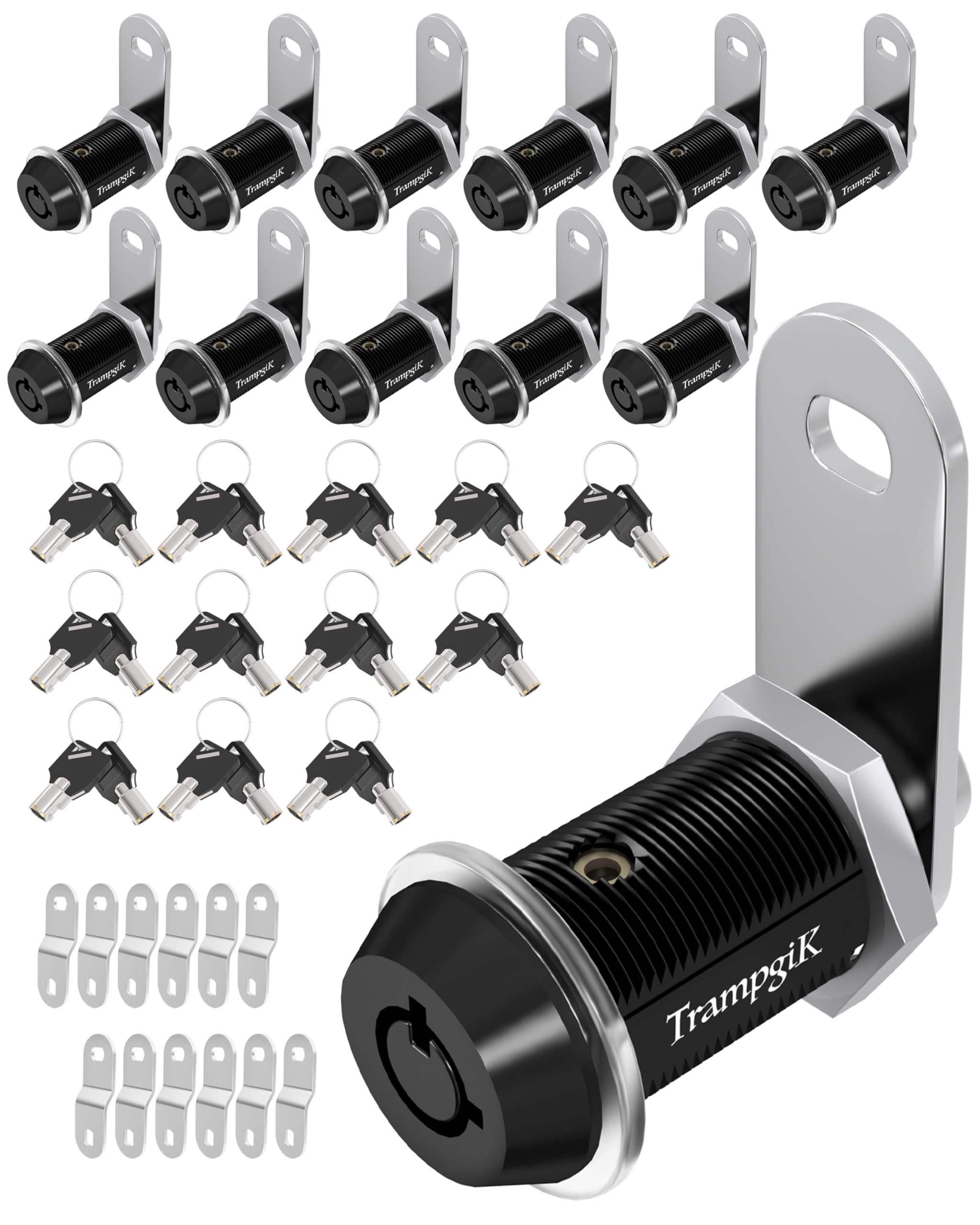 Trampgik Rv Storage Locks, 1 1/8    Camper Compartment Storage Door Locks With Keys, For Rv Camper Travel Trailer,Drawer Cabinet