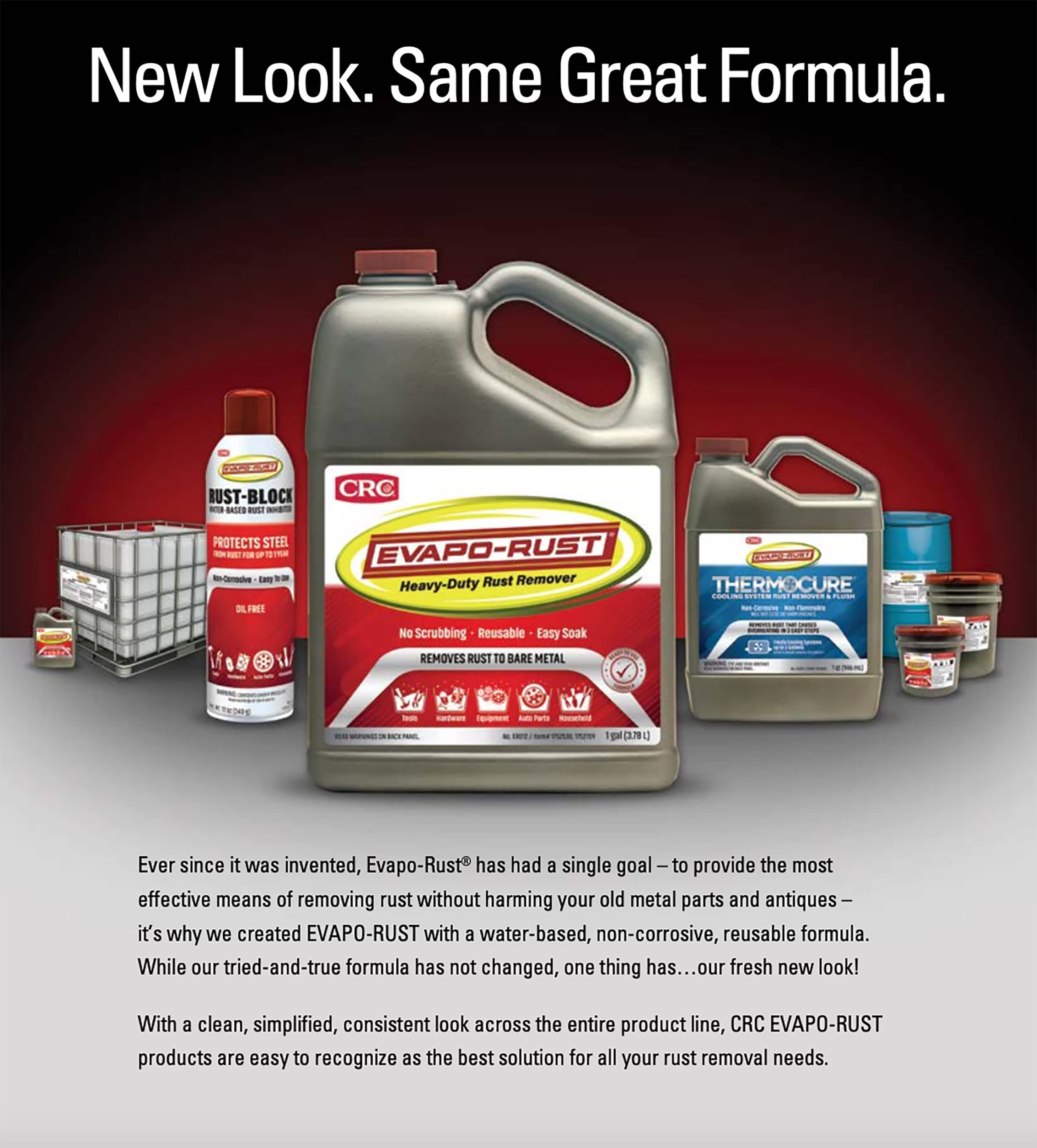 Evapo-Rust Gel Rust Remover, 8 Fl Oz - Effective for Aluminum, Cast Iron & Steel, Ideal for Vertical Surfaces, Gray