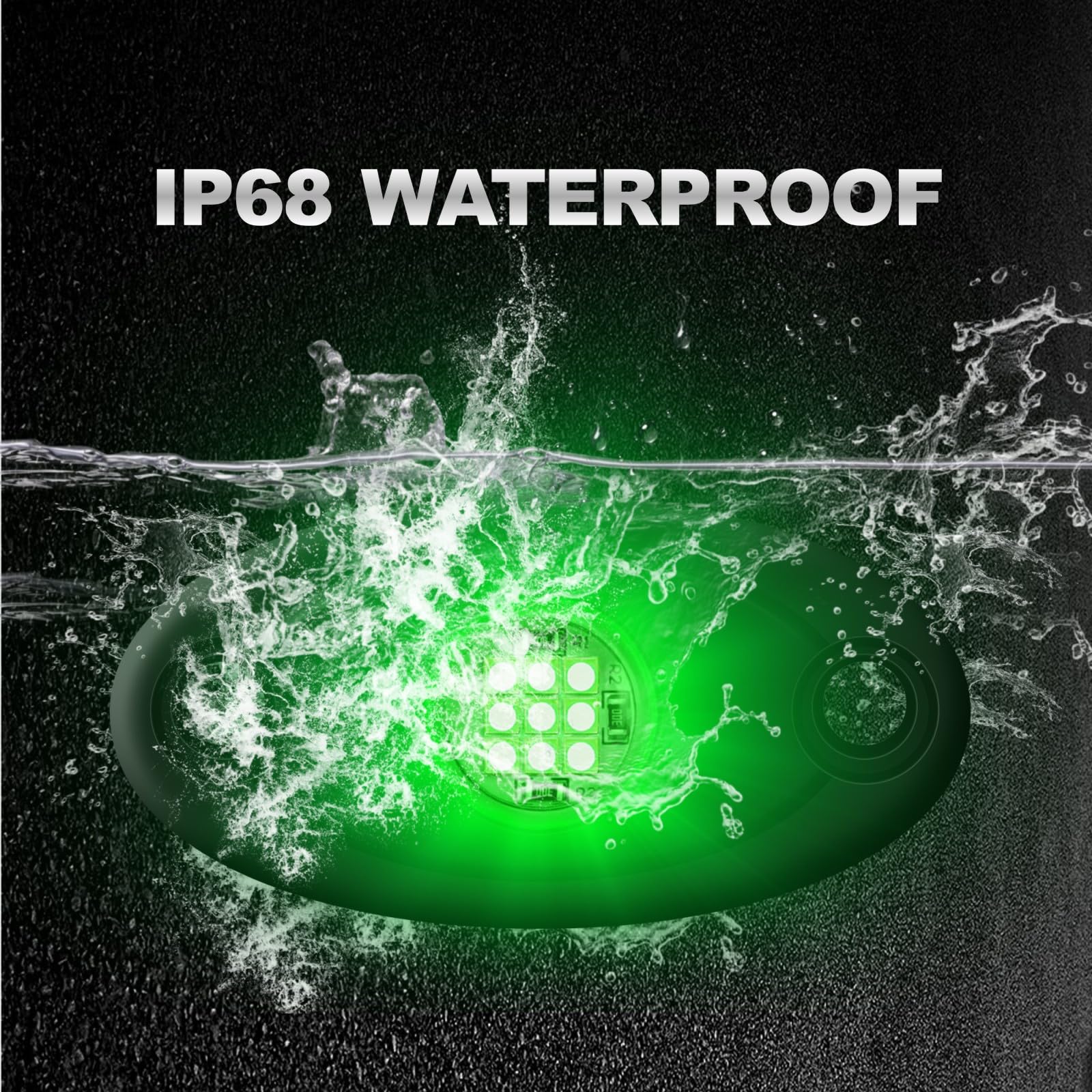 Ly8 6 Pods Led Rock Lights Green Waterproof Underglow Neon Underbody Fender Light Kits For Jeep Trucks Car Atv Suv Motorcycle Boat (Green)