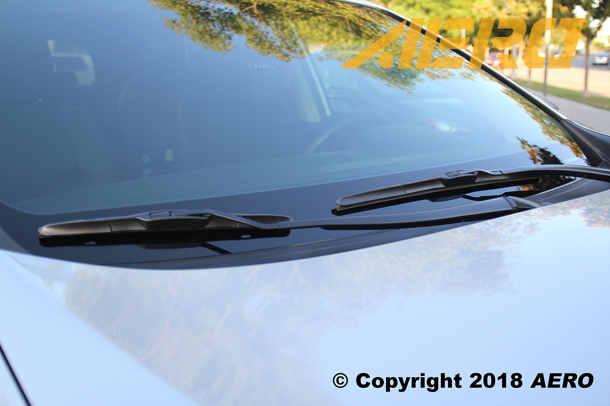 AERO Hybrid 22&quot; + 21&quot; Premium Quality All-Season Windshield Wiper Blades (Set of 2)