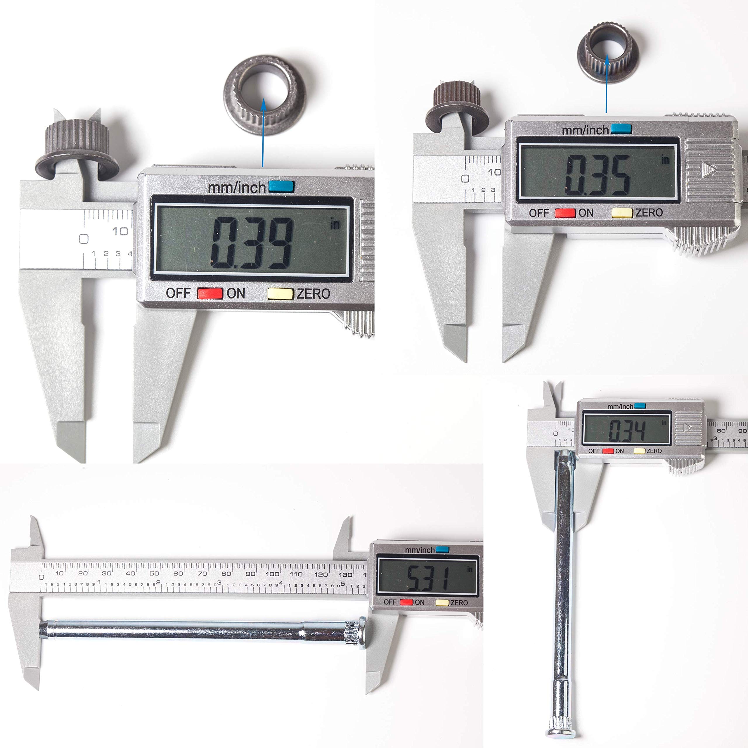 JSDAN 38416 Chevy Door Hinge Pin Bushing Repair Kit (16PCS) for C1500 2500 3500 Tahoe GMC Yukon 1988-2002