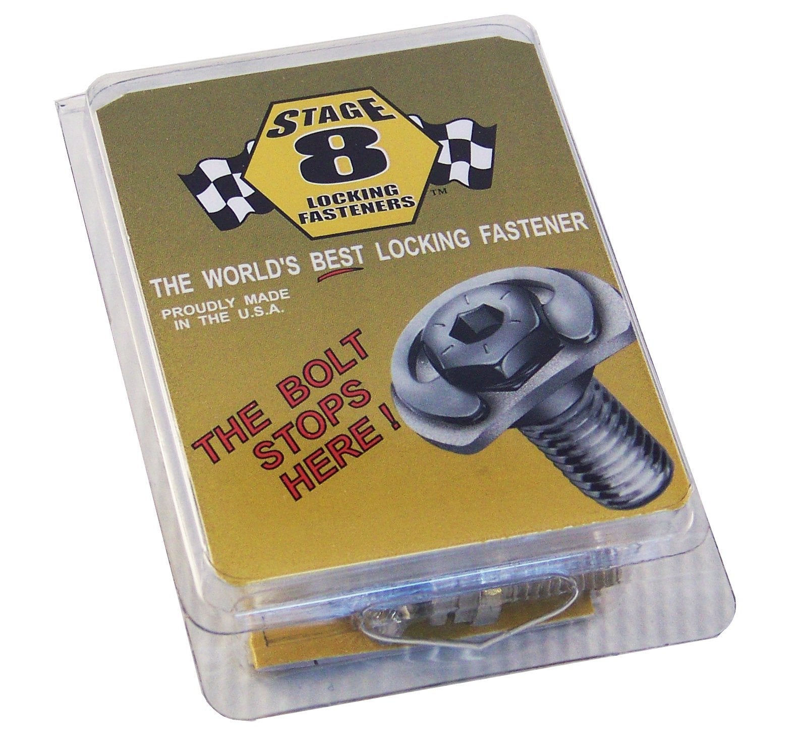 Stage 8 8911 3/4 Locking Header Bolt Kit for GM Small Block