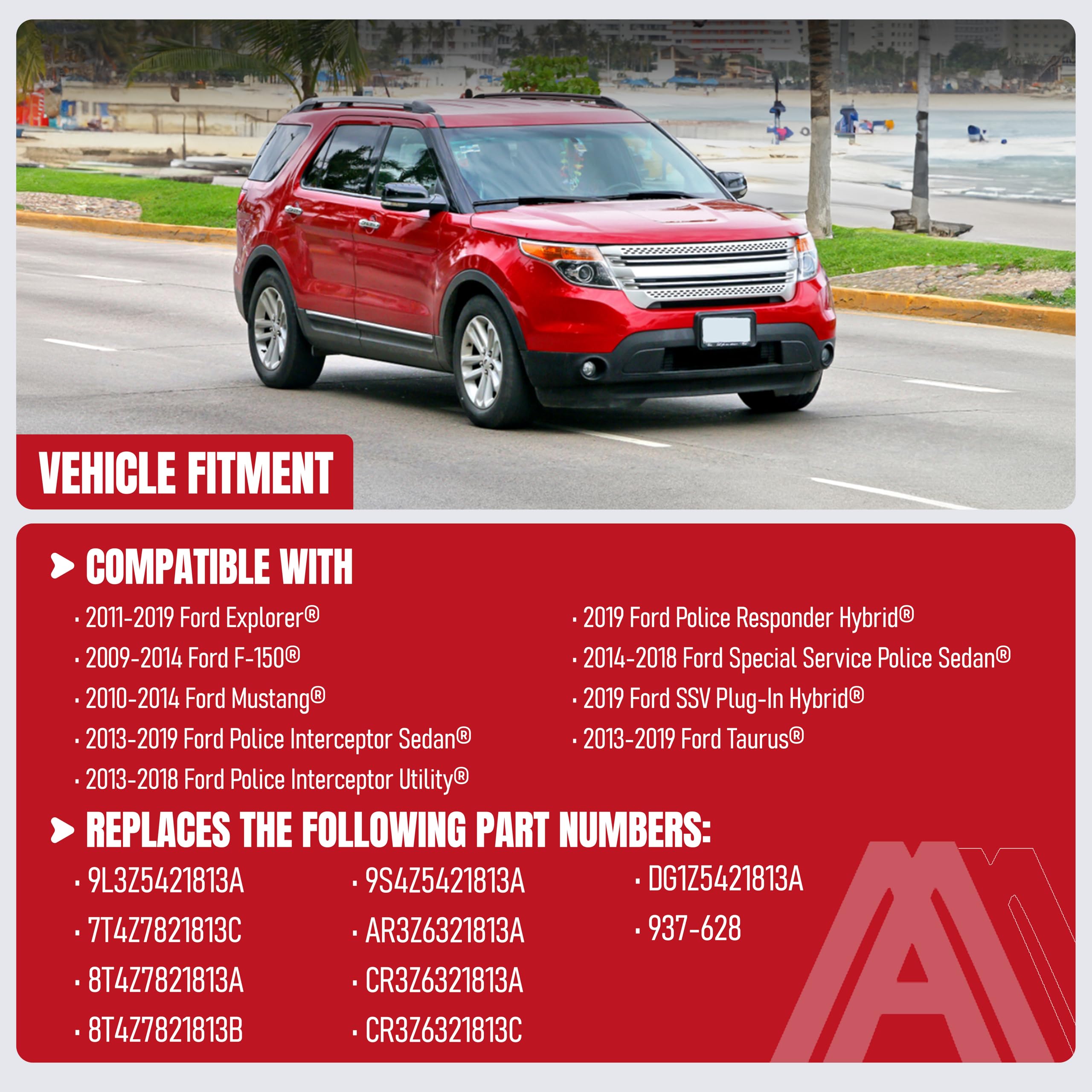 Front Left Driver Side Door Lock Latch Actuator Replacement By Aa Ignition - Replaces 9L3Z5421813A, 7T4Z7821813C - Compatible Wi