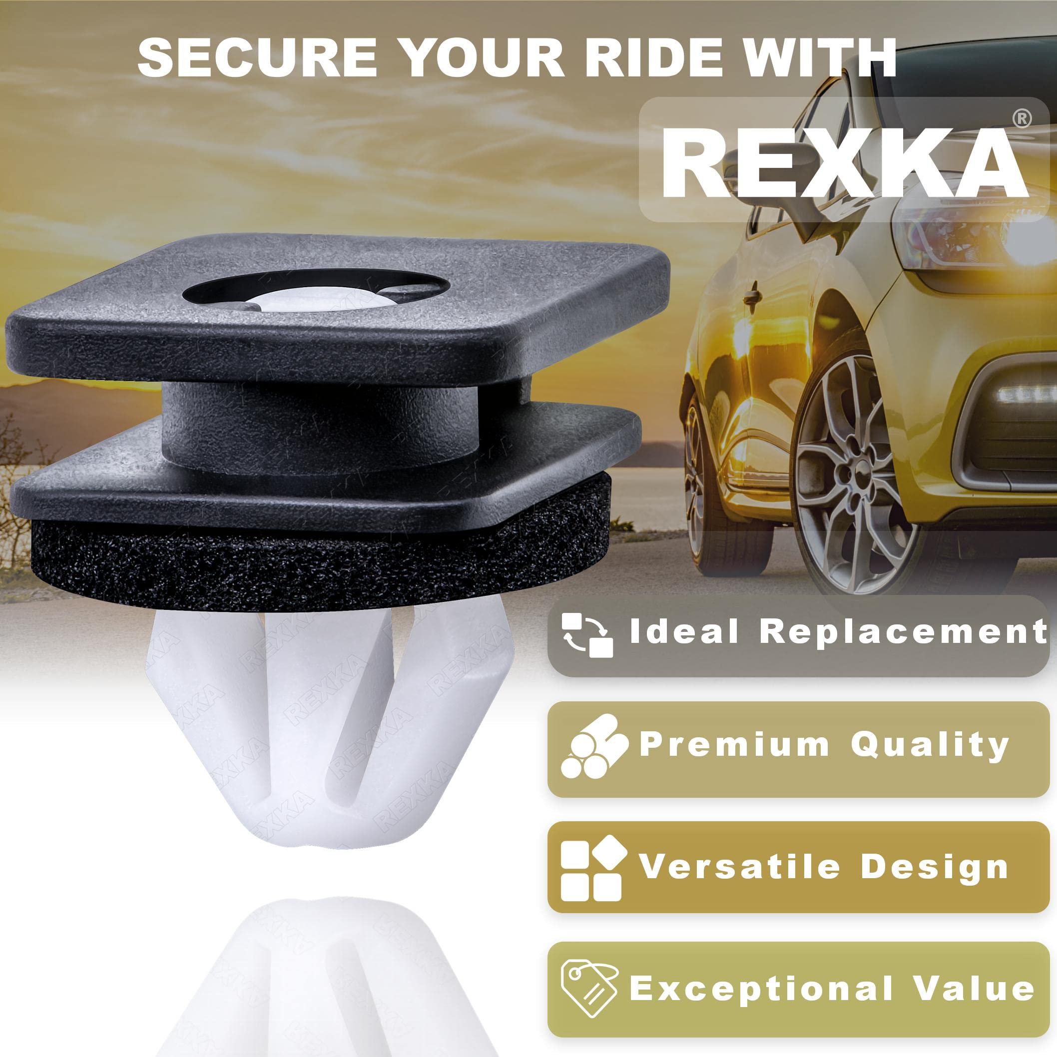 Rexka 15Pcs A Pillar Trim Hardware Windshield Moulding Retaining Clips Compatible With Ford Explorer 2011-2019 Bb5Z-78519R44-A Bb5Z78519R44A