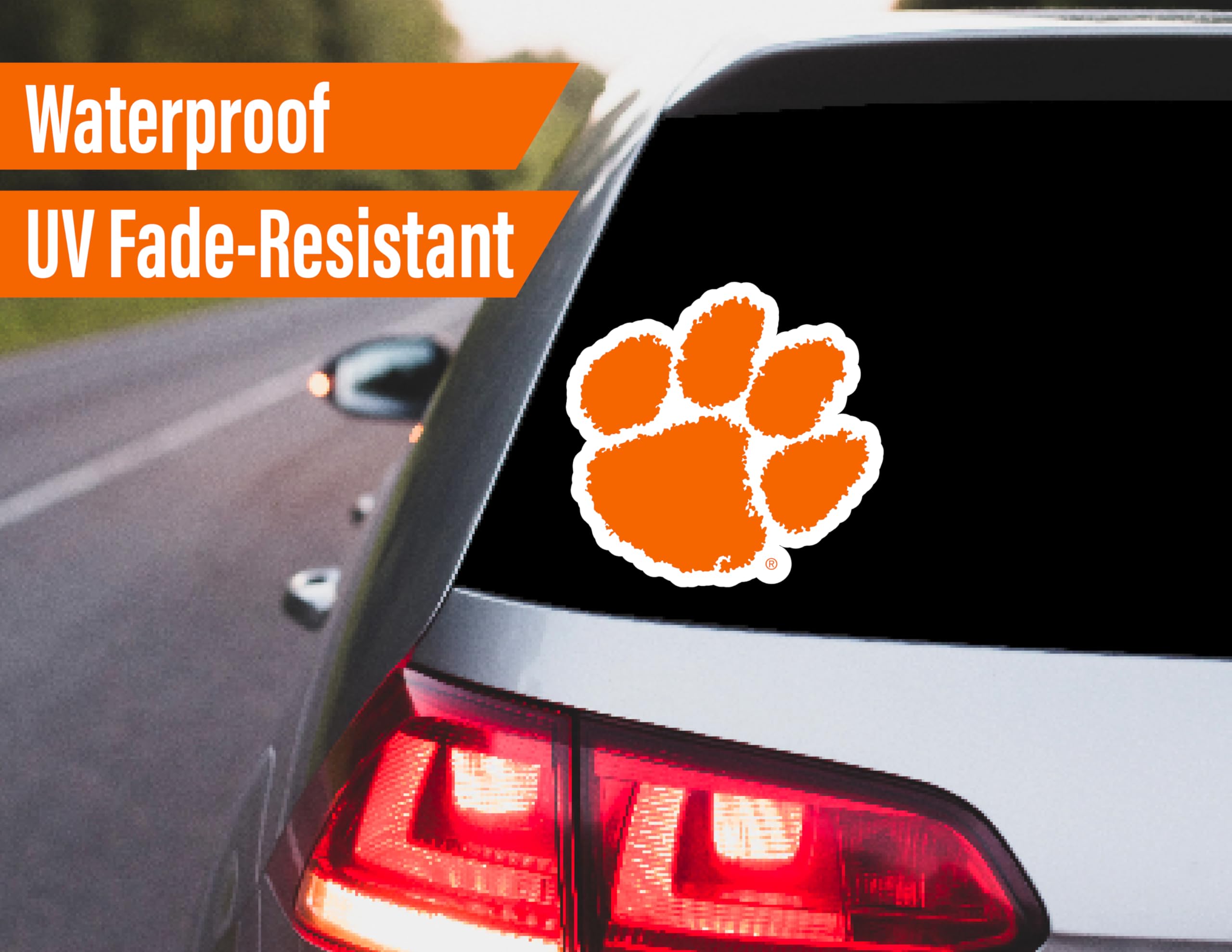 Clemson Stickers (14 Stickers) 2 Large 5'' For Car Windows 10 Medium 2.5'' For Water Bottles Laptops Phones And 2 Mini Keyboard