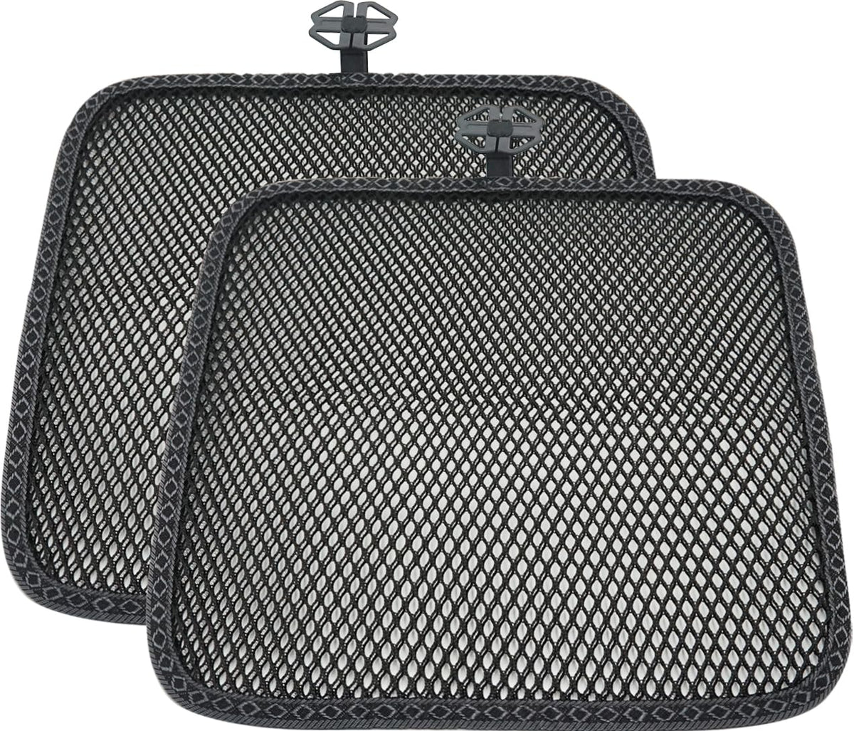 carrotez 2 Pack Double Breathable 3D Air Mesh Car Seat Cool Cushion Cover pad for Cars Seats Cool Chair seat, car seat Pads, Hom