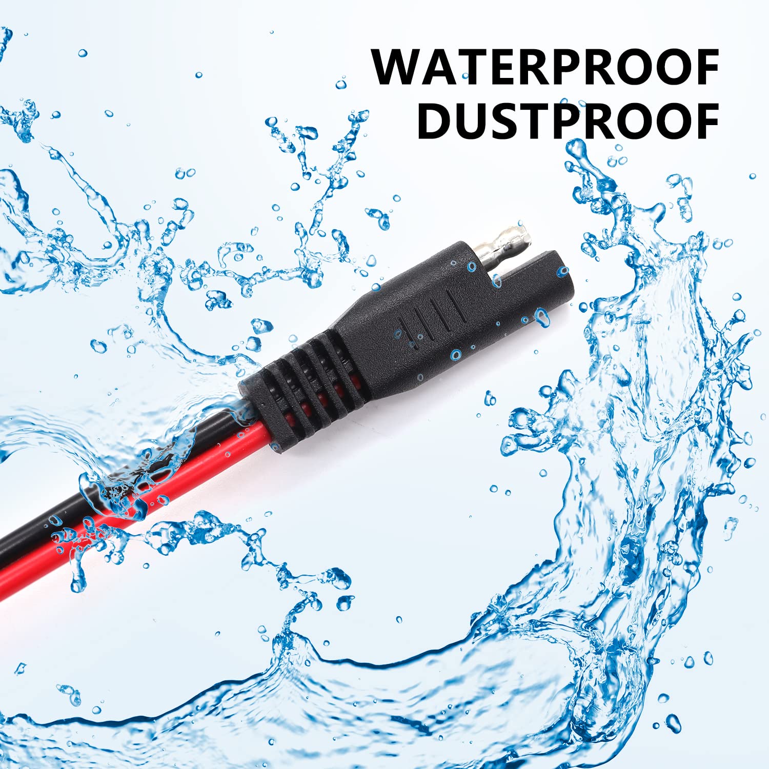 mxuteuk 7.9FT/2.4M 16AWG Wire Harness with Golden Clamps Incluing 12V Switch with Lamp,for Tractors, ATV, UTV, Sprayers and Othe