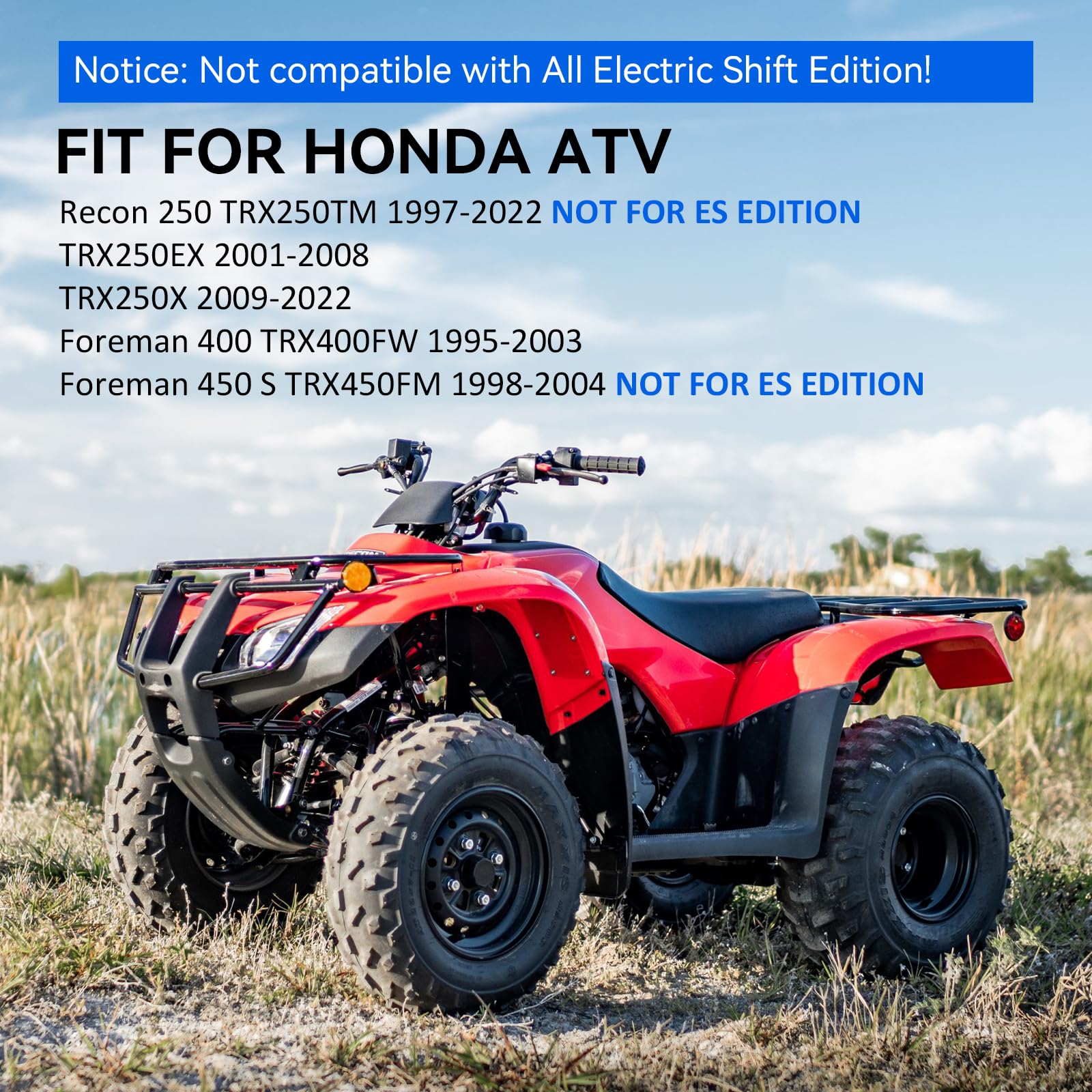 JAVIK Gear Shifter Shift Lever Pedal for Honda Foreman 400 Foreman 450 Recon 250 TRX250EX TRX250X 1995-2022 All Year, OEM# 24700