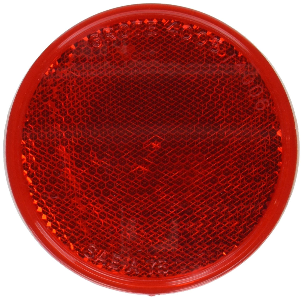 Grote 40052 Red Round Stick-On Reflector