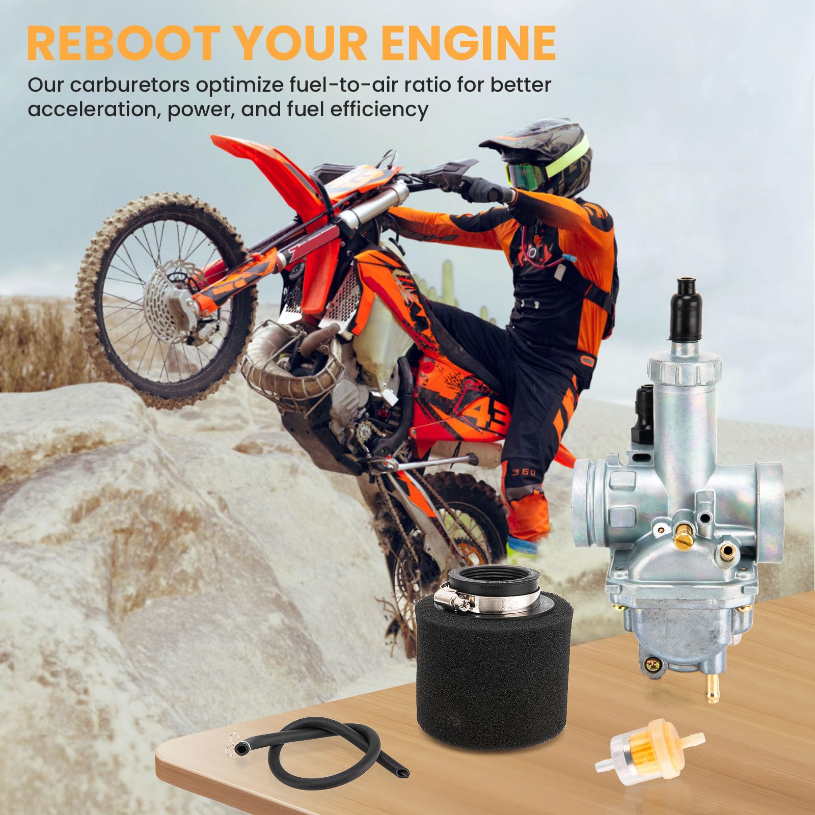 Klf220A Carburetor For Kawasaki Bayou 220 Klf220A Klf220,For Bayou 220 Carburetor,Klf220 Carburetor By Lucky Seven