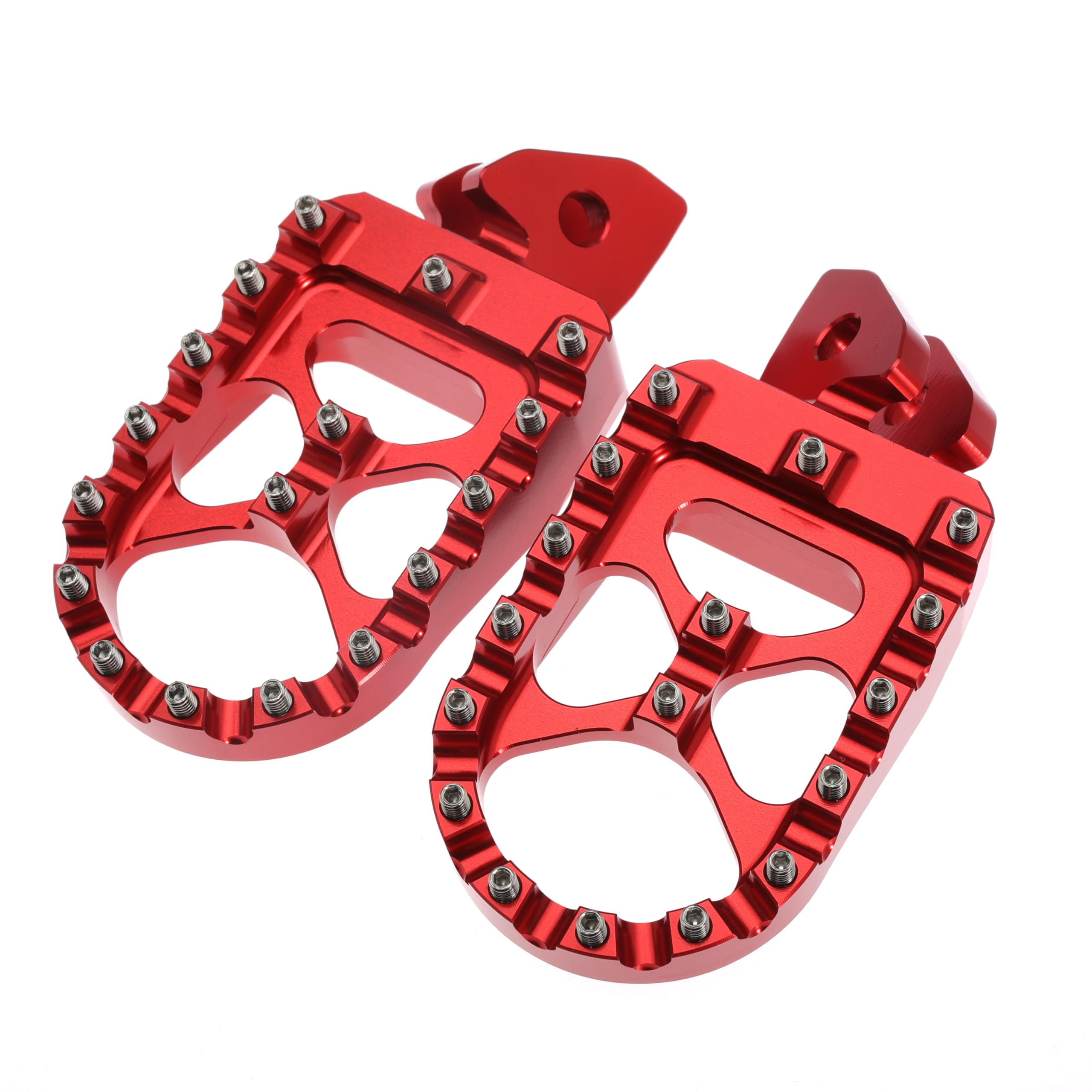 Motorcycle Foot Peg Foot Rest Dirt Bike Foot Pegs For Sur Ron Light Bee S/X For Segway X260 X160 For Talaria Sting Mx3 Mx4 Xxx Taparia Foot Pedals Rests (Red)