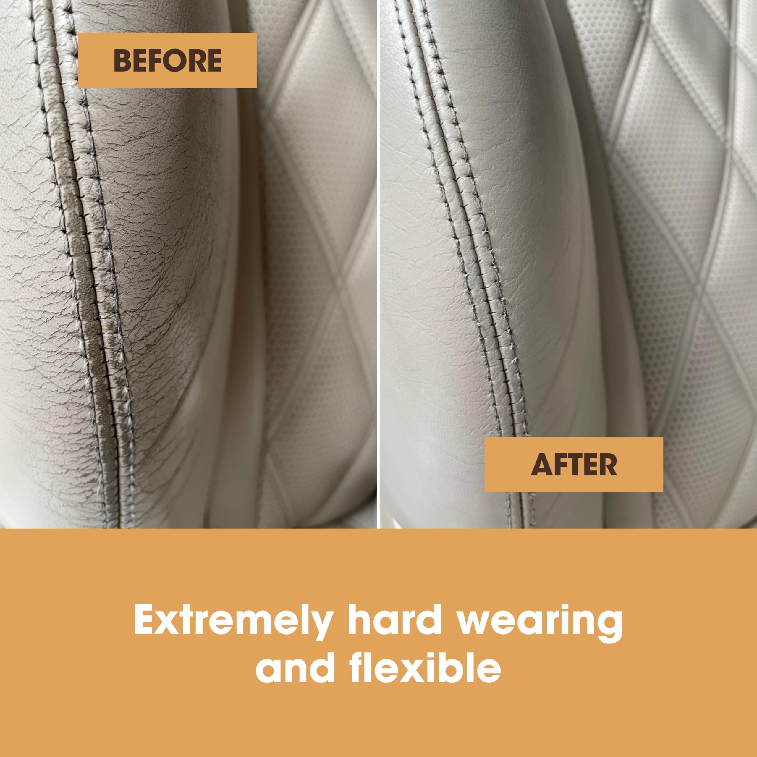 Furniture Clinic Leather Repair Paint | 2-In-1 Seal And Color | Use On Scratches, Tears, And Holes In Car Seats, Furniture | Qui