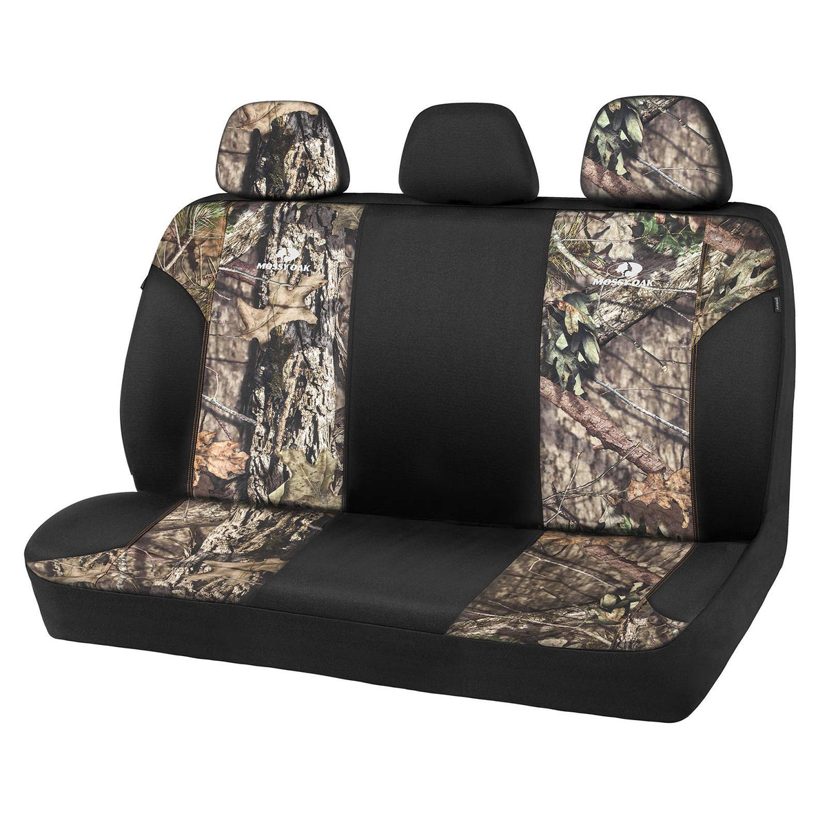 Mossy Oak Low Back Camo Full Size Bench Seat Covers, Universial Fit, Fit Most Rear Seats - Made With Premium Rip-Stop Oxford Fab