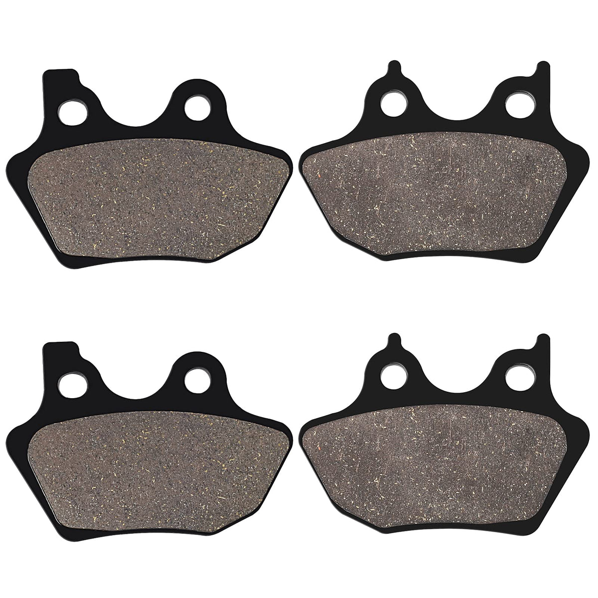 LOCOPOW Brake Pads Front and Rear for Harley Davidson Softail, Heritage Classic, Fat Boy, Dyna Electra Glide,Sportster XLH883R/2