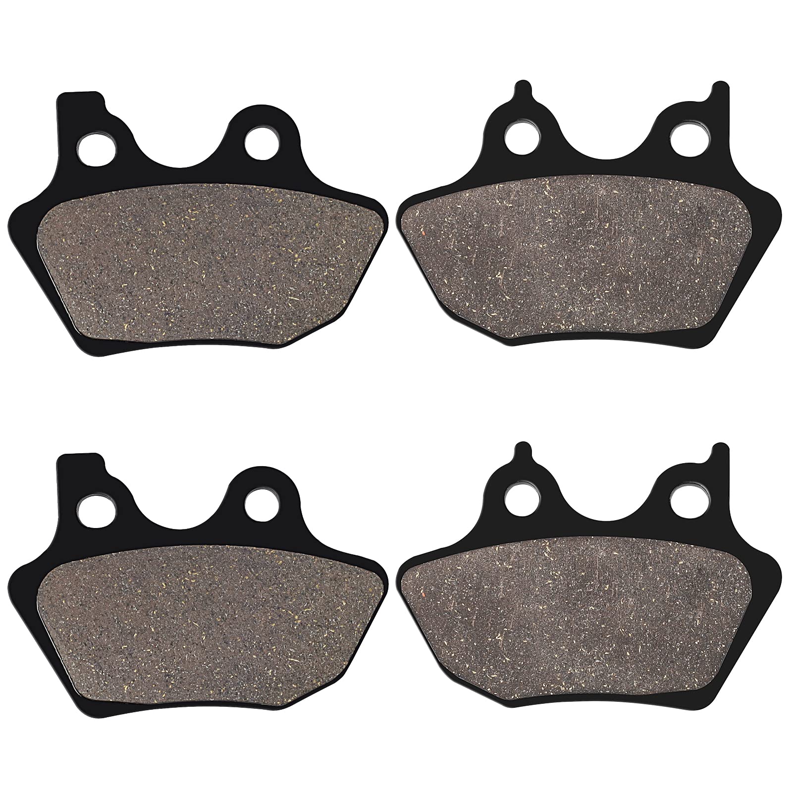 Locopow Brake Pads Front And Rear For Harley Davidson Softail, Heritage Classic, Fat Boy, Dyna Electra Glide,Sportster Xlh883R/2000 2001 2002 2003 2004 2005 2006 2007
