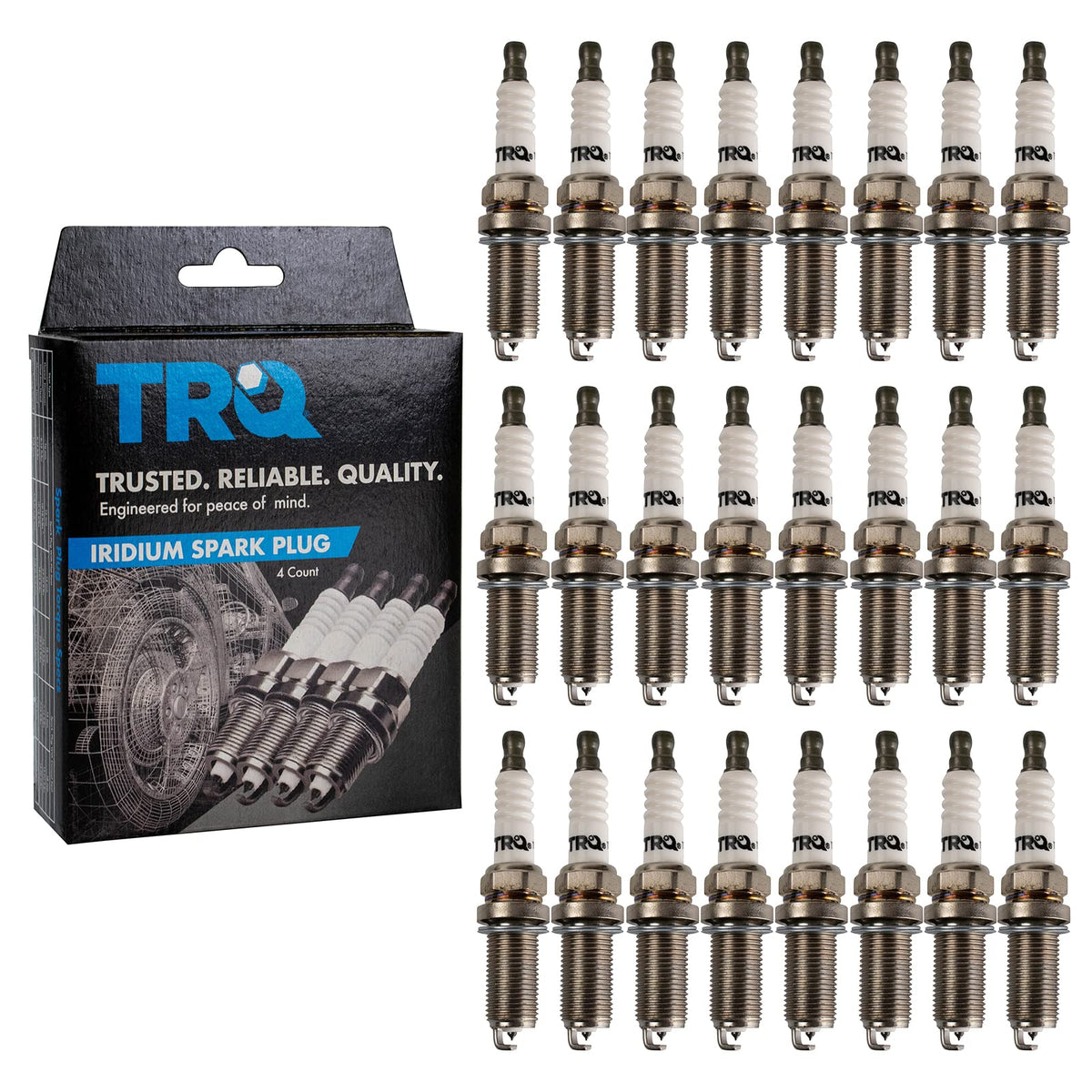 Trq Iridium Spark Plugs Engine Tune Up Ignition Kit 24 Piece Set Compatible With 1998-2004 Mercedes-Benz Cl600 1996-2005 S600 19