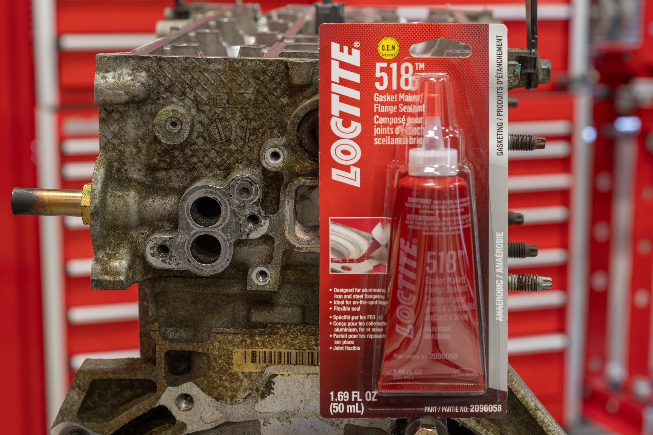 Loctite Gasket Sealant,50mL,Red,Paste