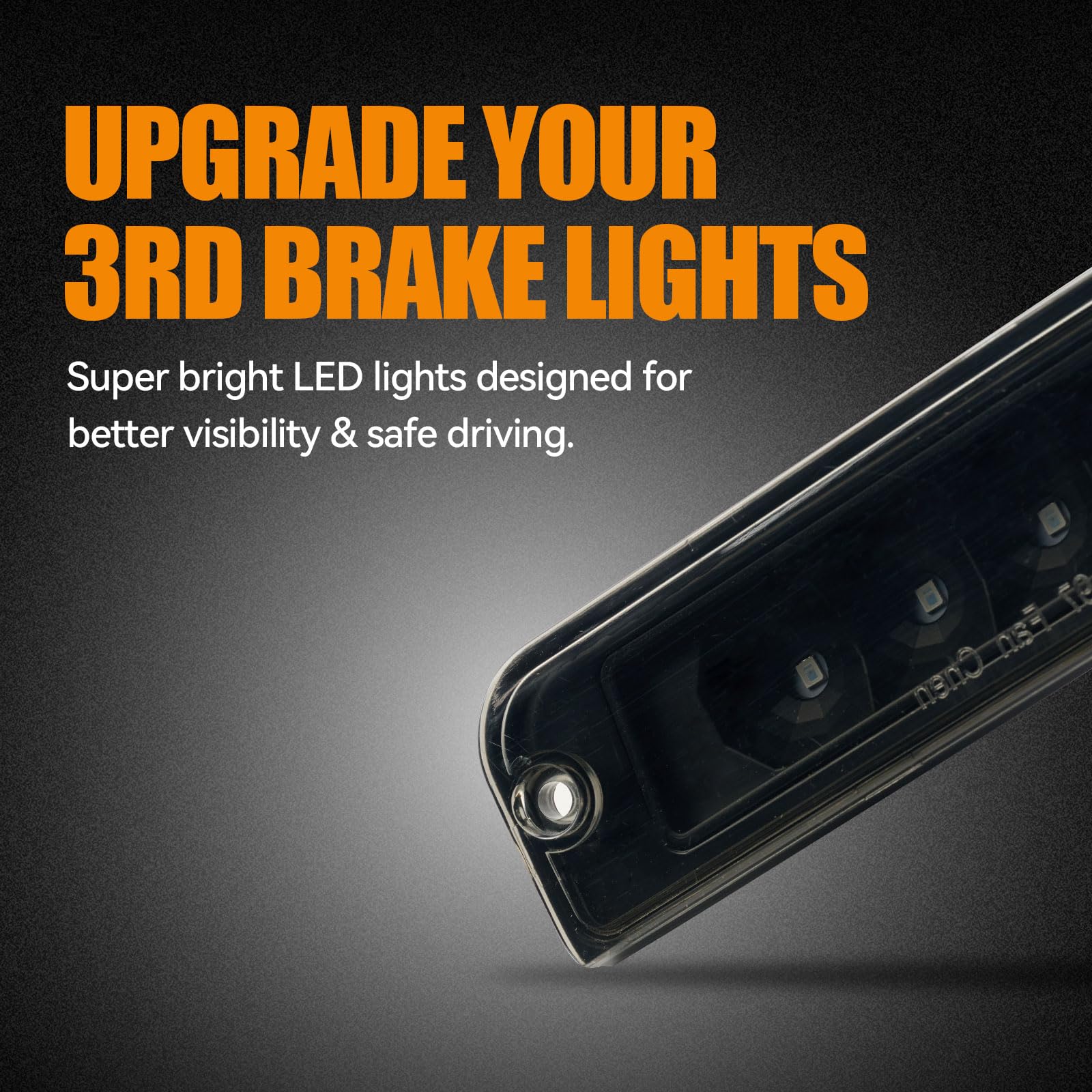 Cxdar Third 3Rd Brake Light Led For 1997-2006 Jeep Wrangler, High Mount Rear Brake Lights Assembly For 97-06 Wrangler Tj, Waterp