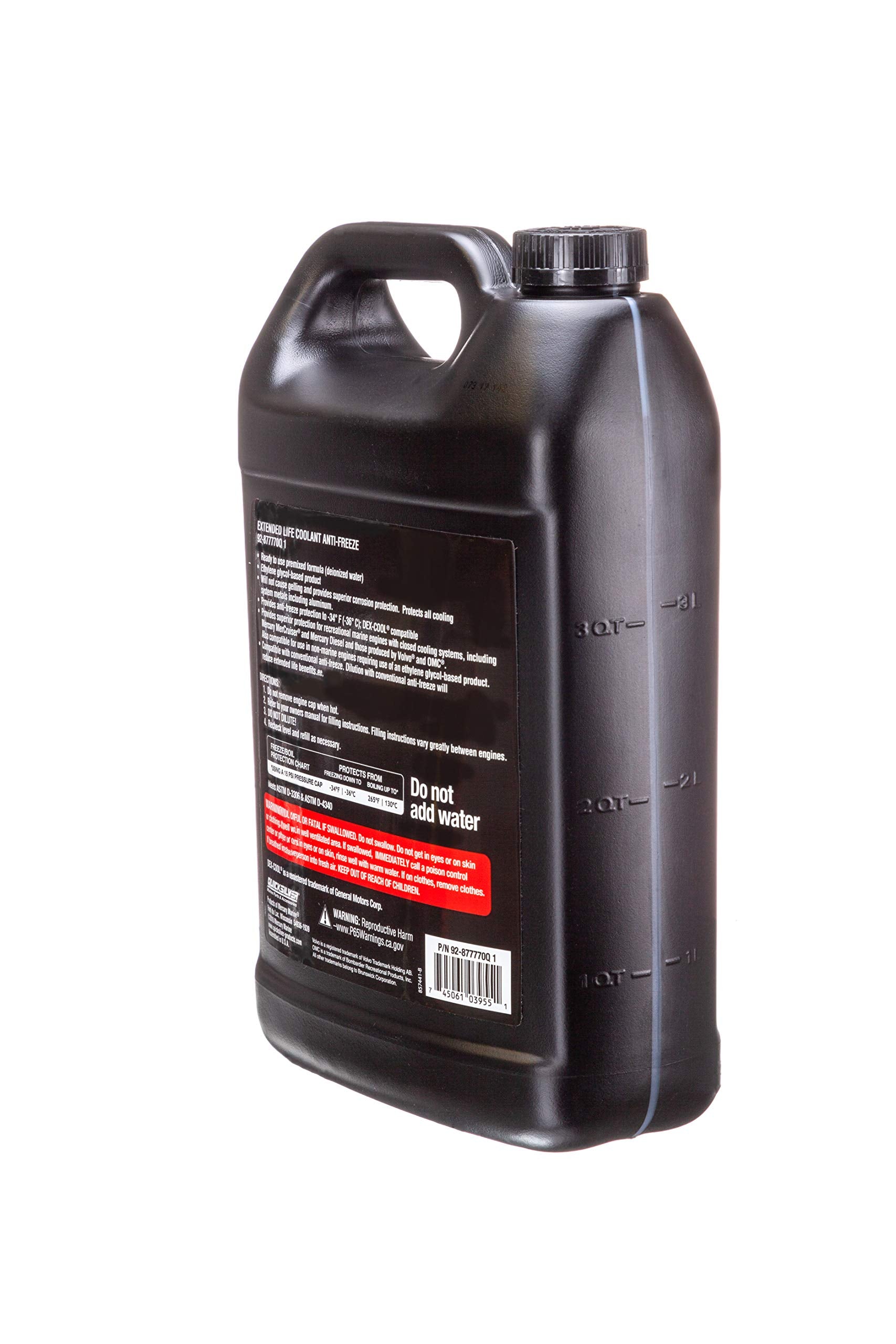 Quicksilver 877770Q1 Extended Life Coolant Anti-Freeze, Pre-Diluted 50/50 - 1 Gallon