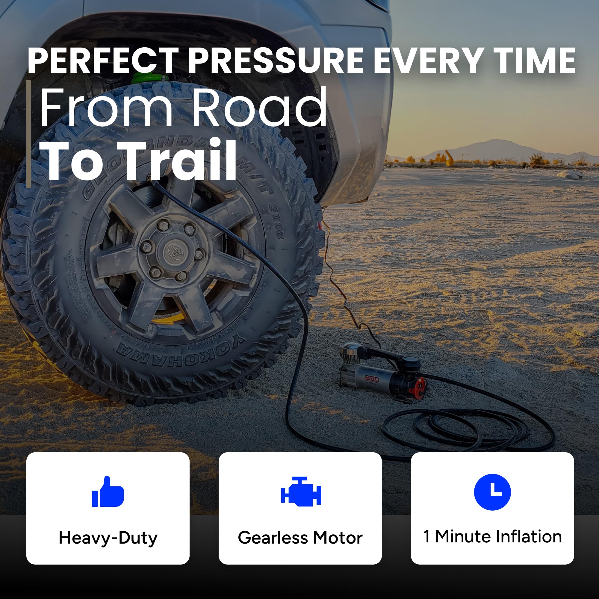 Viair Digital Evc88P7 - Portable Air Compressor Tire Inflator For Car, Truck, Suv & Rv | Preset Automatic Shut Off Feature | 7-W